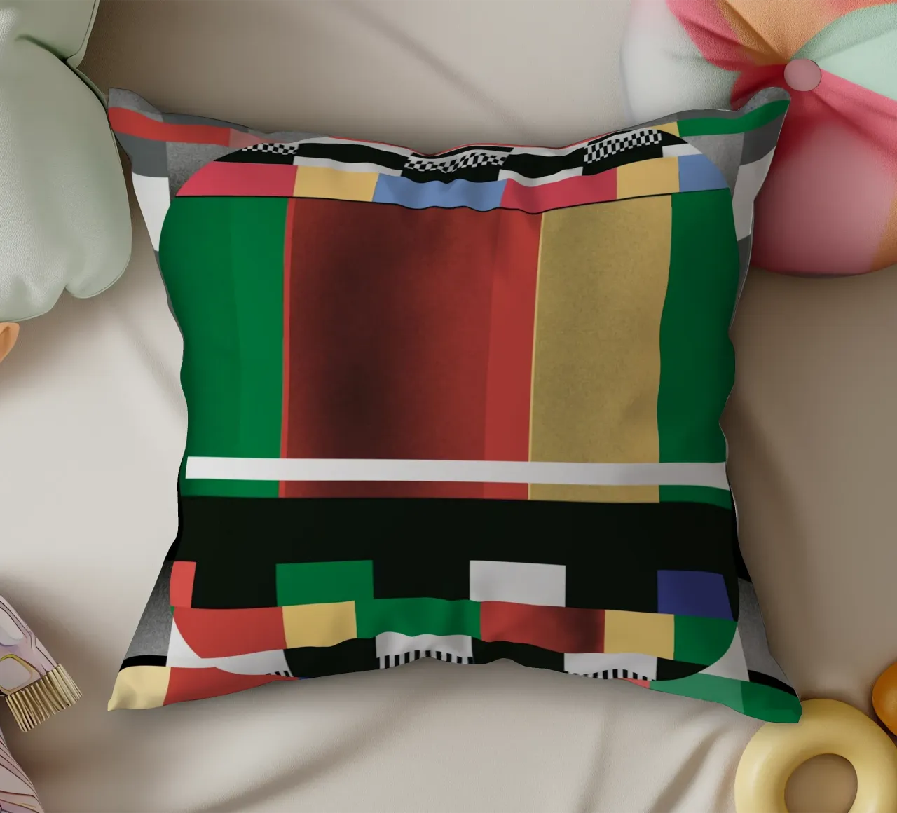 Modello Glitches 03 cuscino da Little Dean