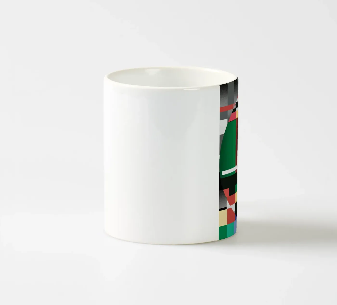 Glitches pattern 03 Keramik Tasse von Little Dean