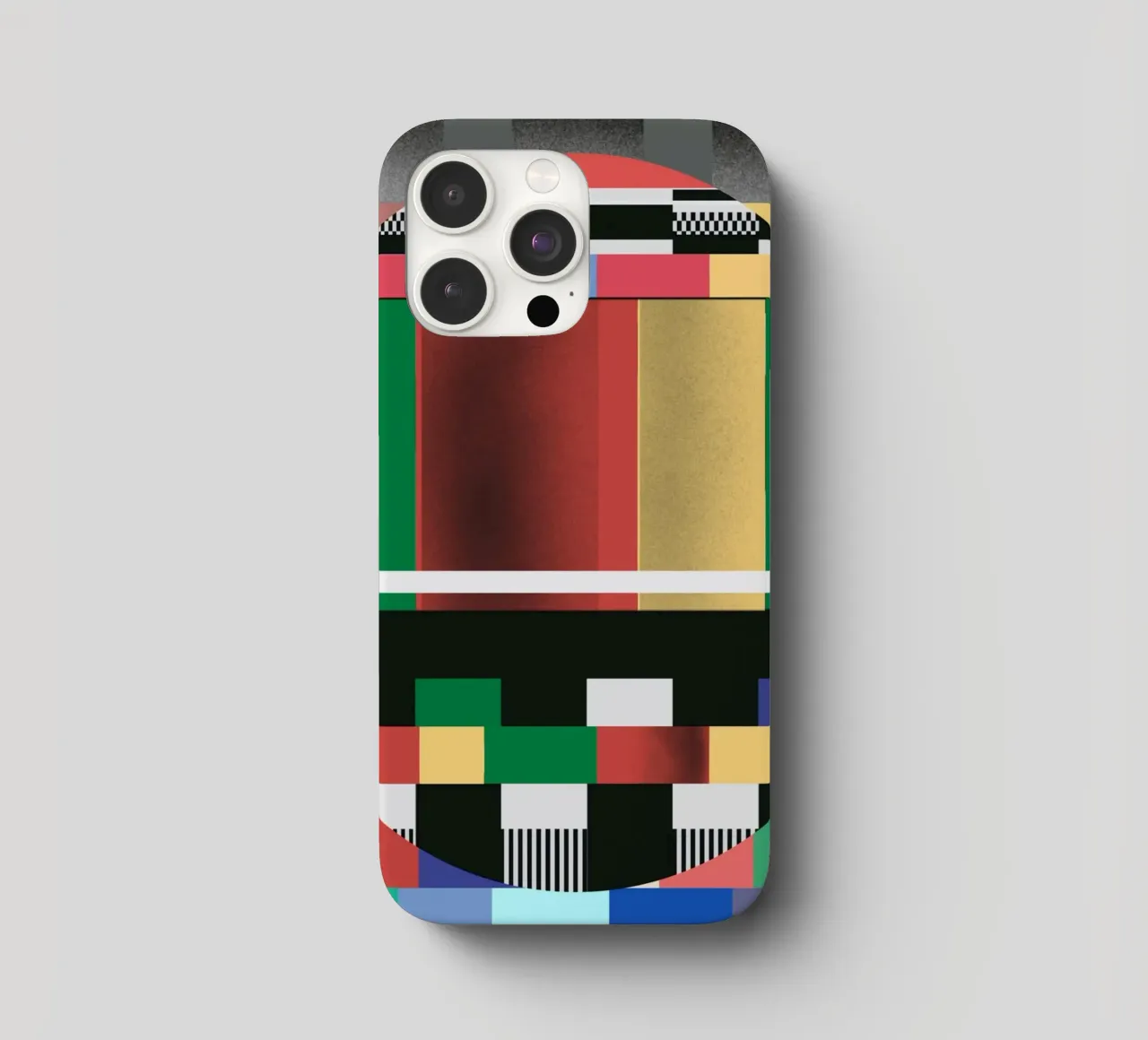 Glitches pattern 03 iphone case by Little Dean