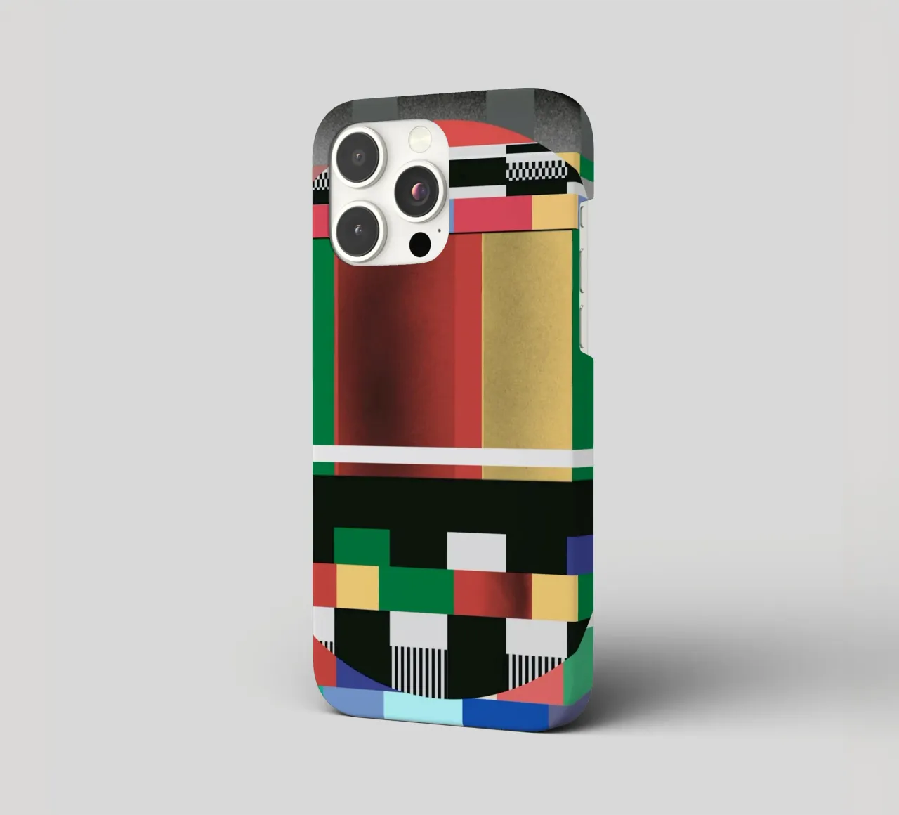 Glitches pattern 03 iphone case by Little Dean