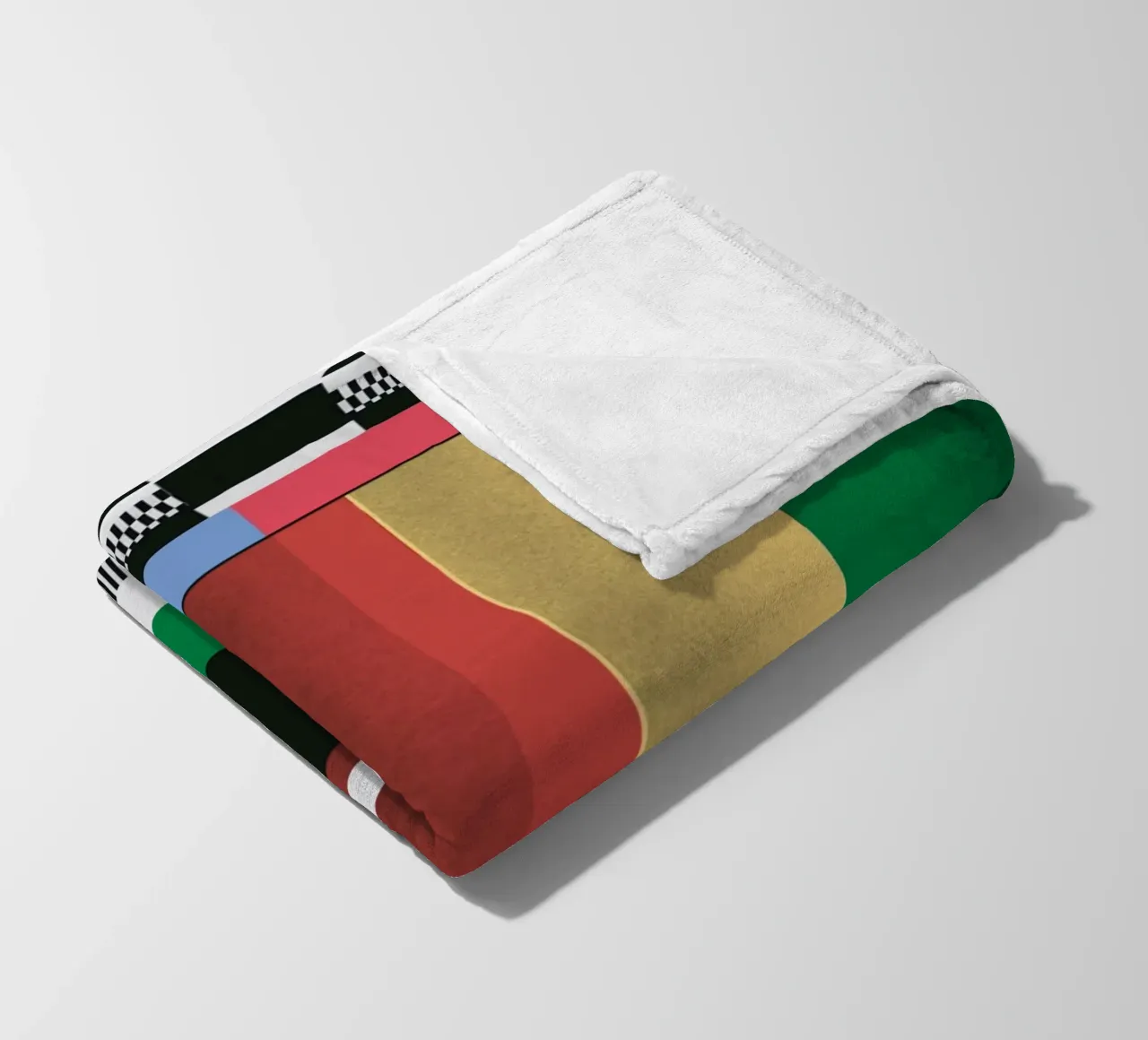 Modello Glitches 03 coperta in pile da Little Dean