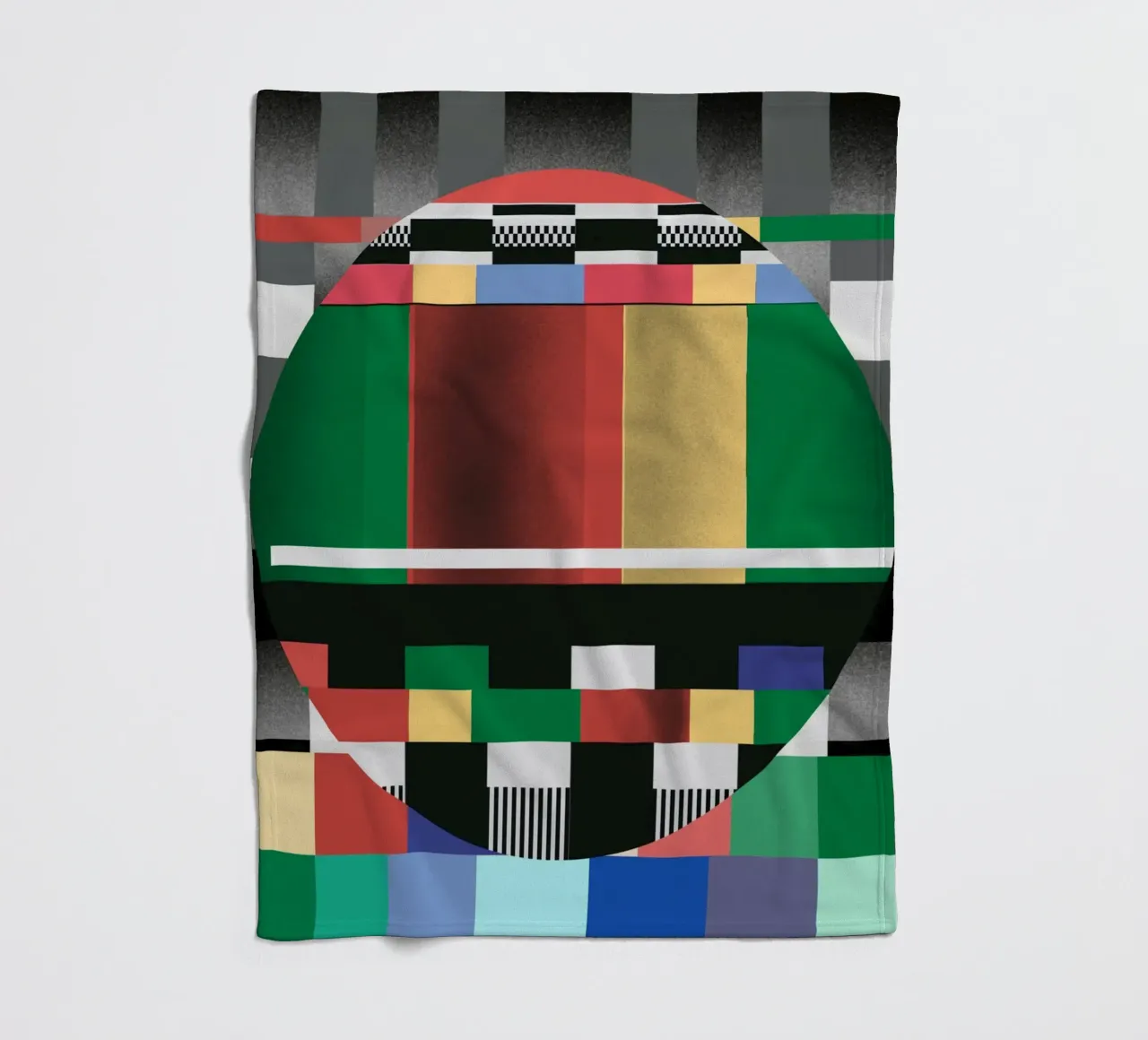 Modello Glitches 03 coperta in pile da Little Dean