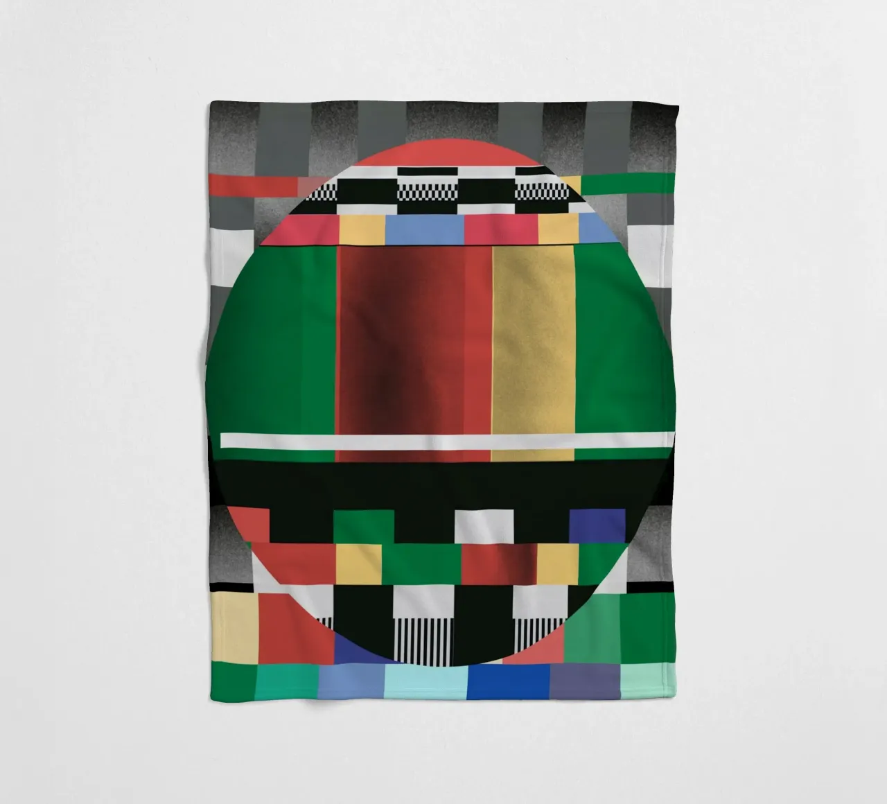 Modello Glitches 03 coperta in pile da Little Dean