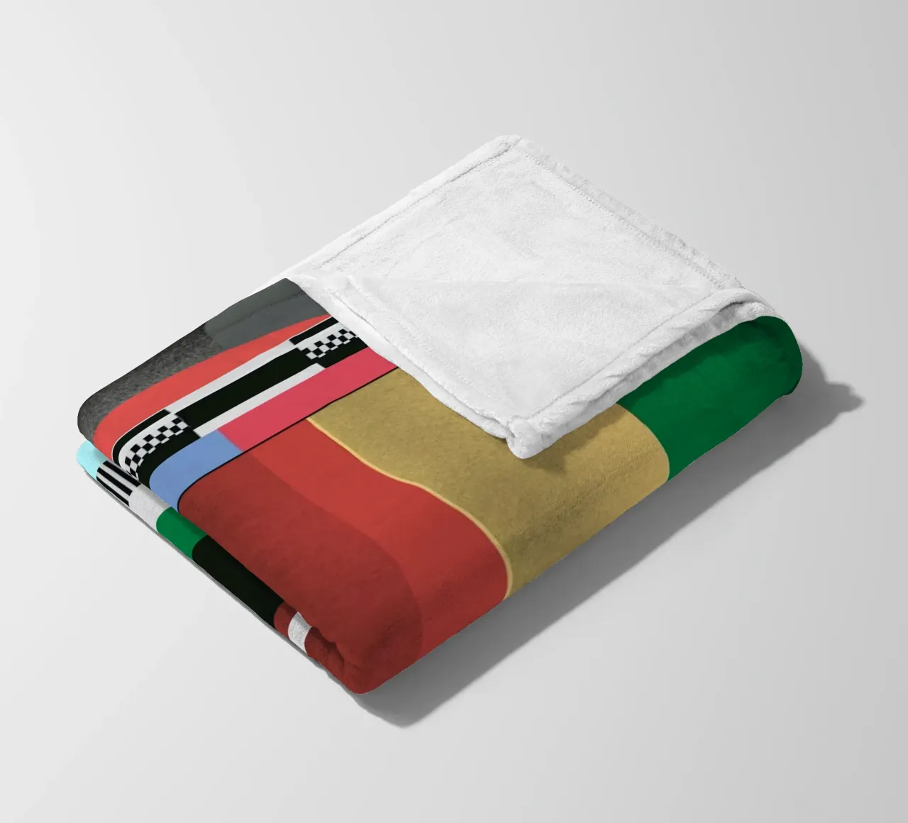 Modello Glitches 03 coperta in pile da Little Dean