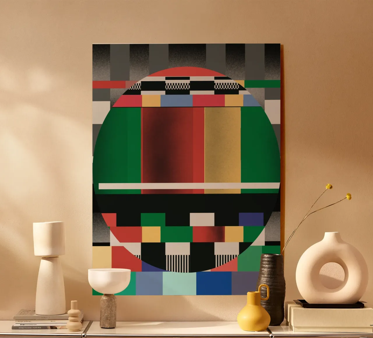 Glitches pattern 03 acrylic glass by Little Dean