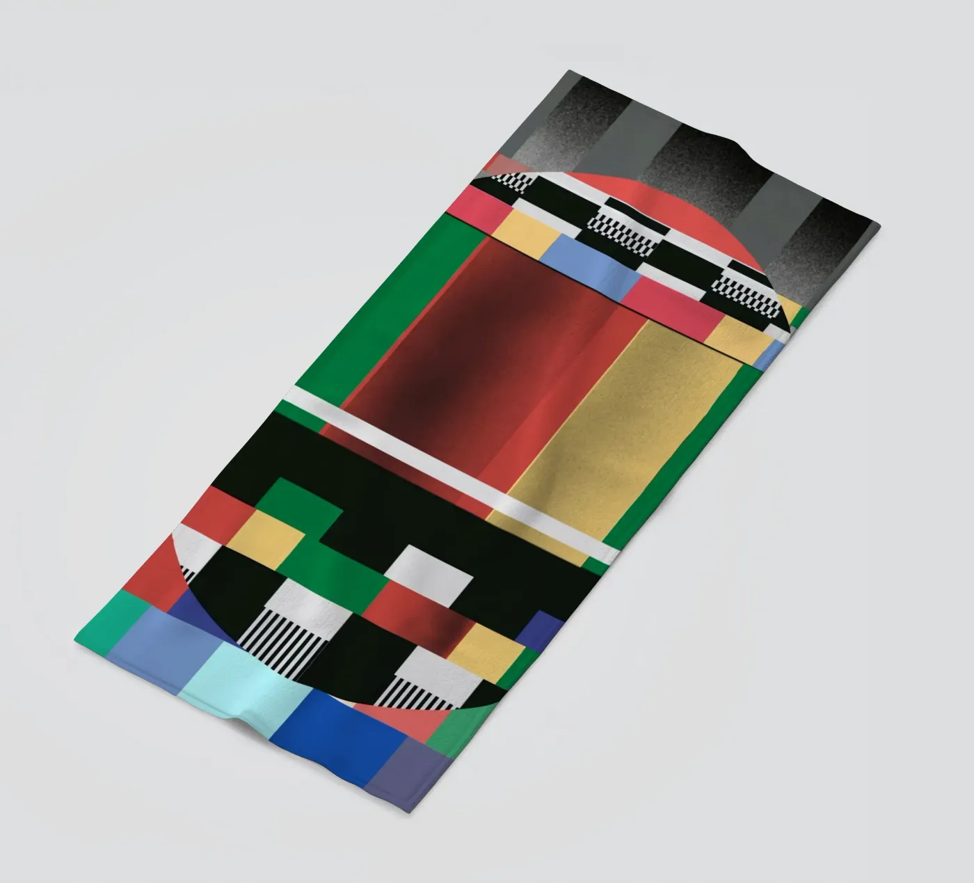 Glitches pattern 03 Strandtuch von Little Dean