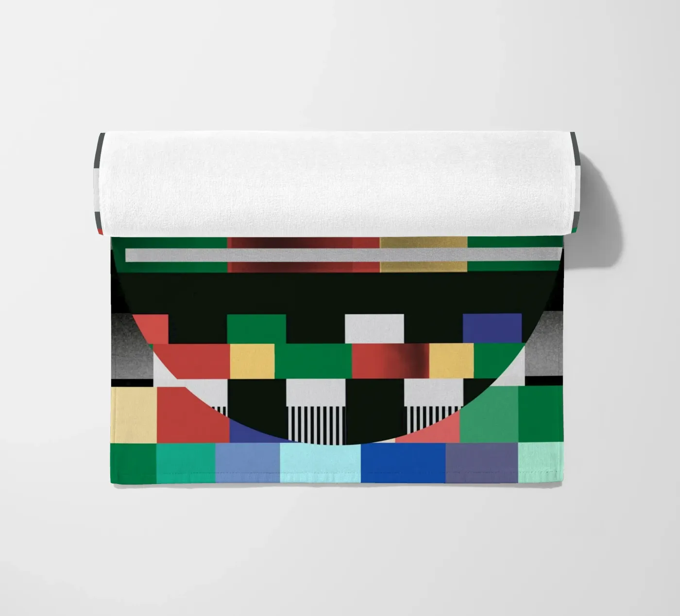 Glitches pattern 03 Strandtuch von Little Dean