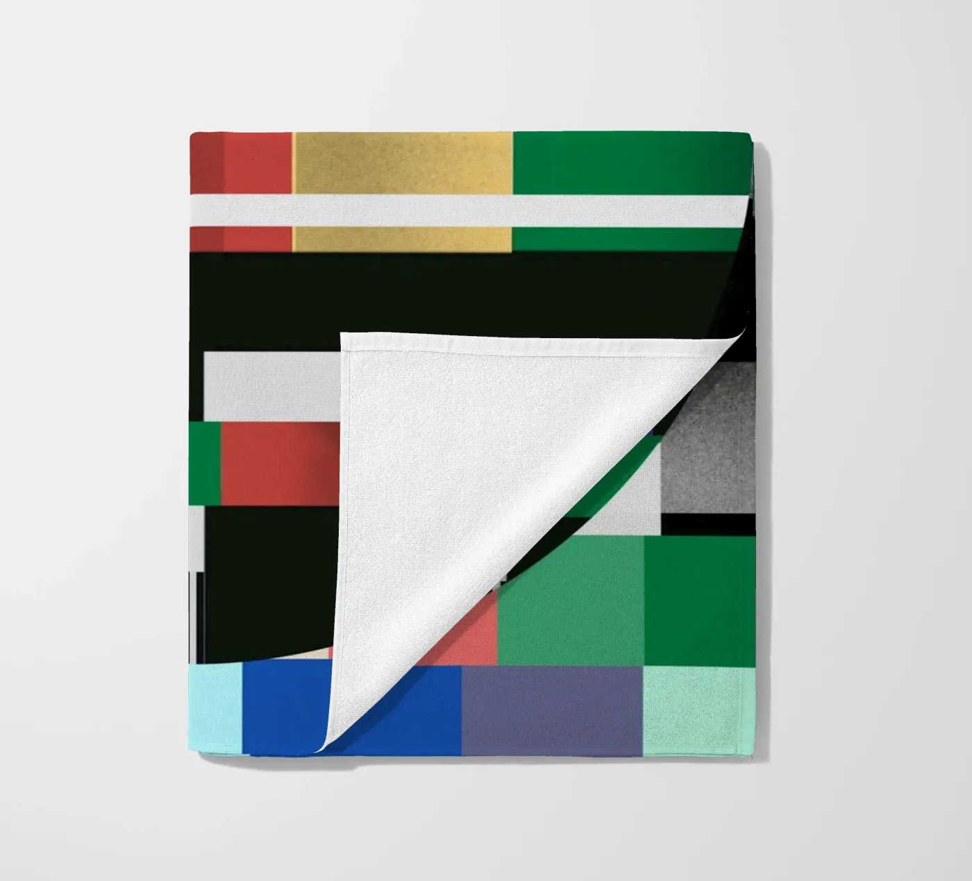 Glitches pattern 03 Strandtuch von Little Dean