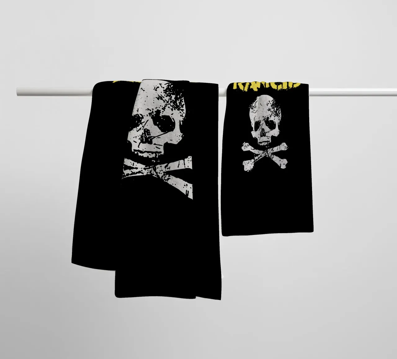 Skull And Cross Bones towel by Jason Lavelle