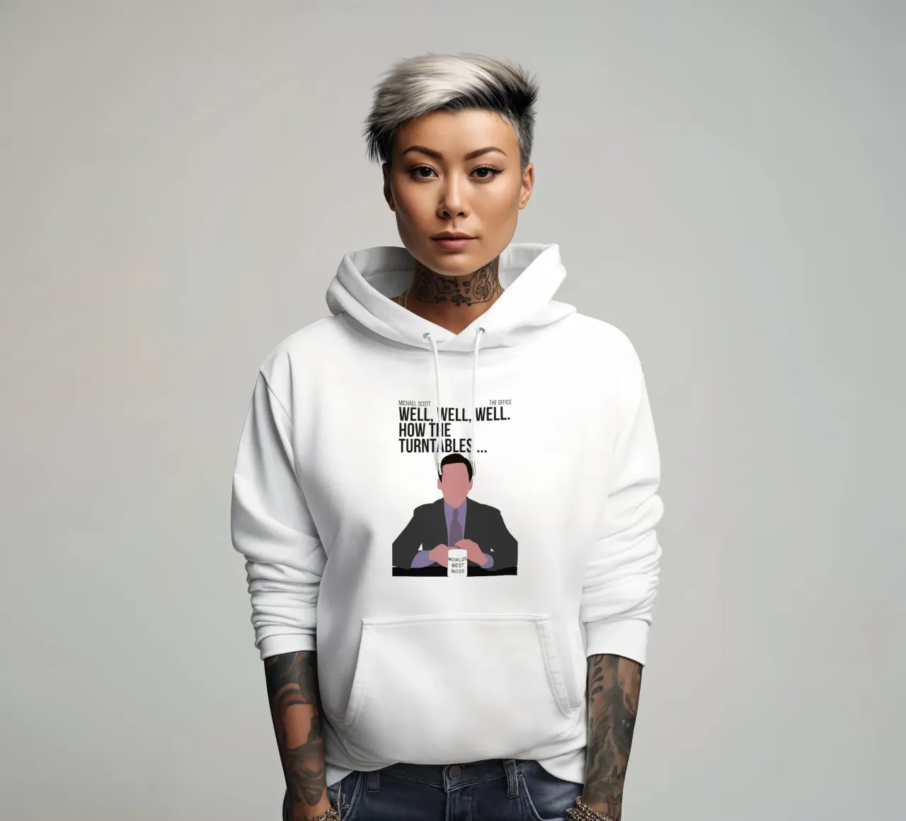 Michael Scott Quote felpa con cappuccio da Attaboy Dsgn