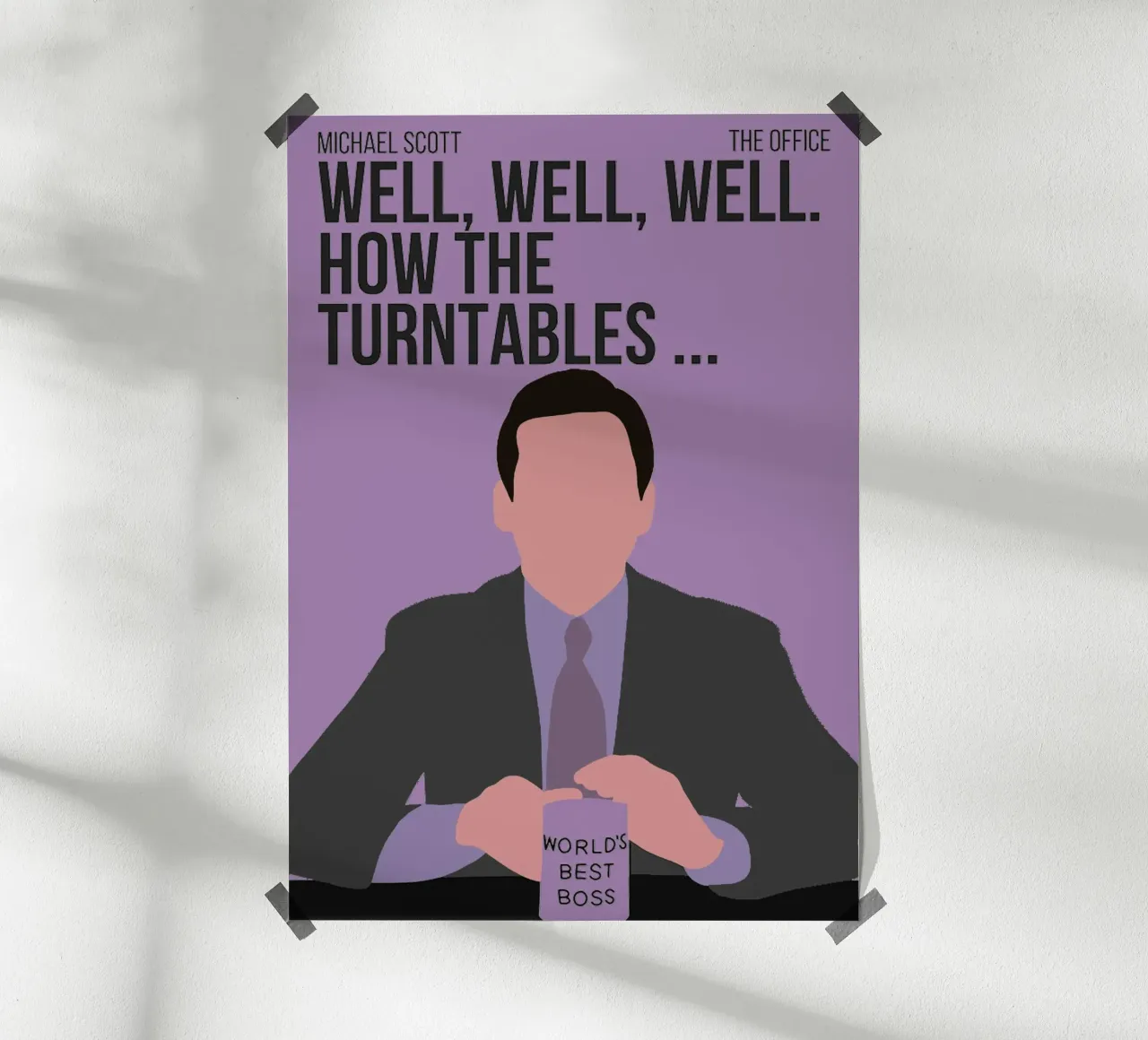 Michael Scott Quote poster da Attaboy Dsgn