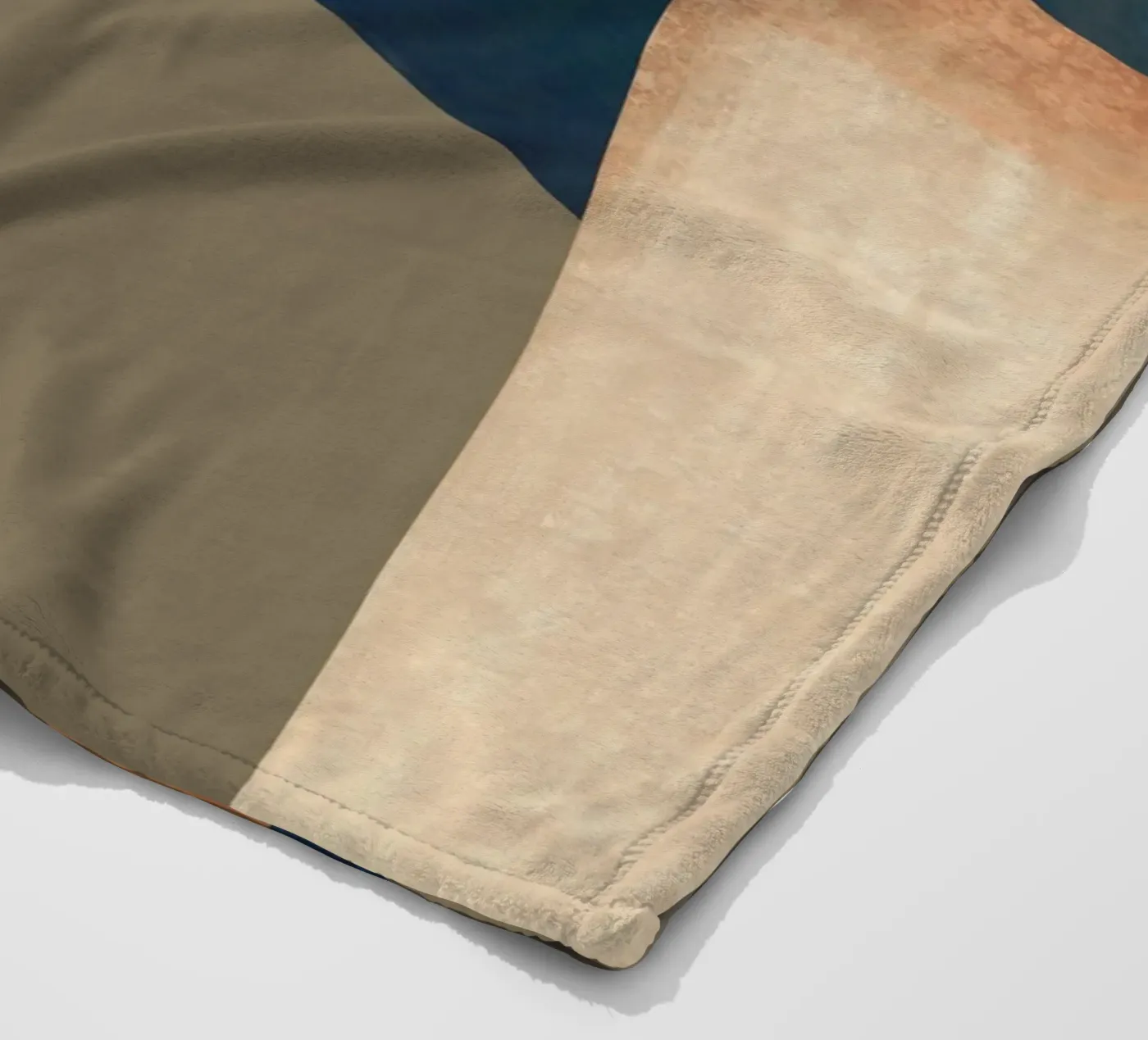 Textured composition fleece blanket by Little Dean