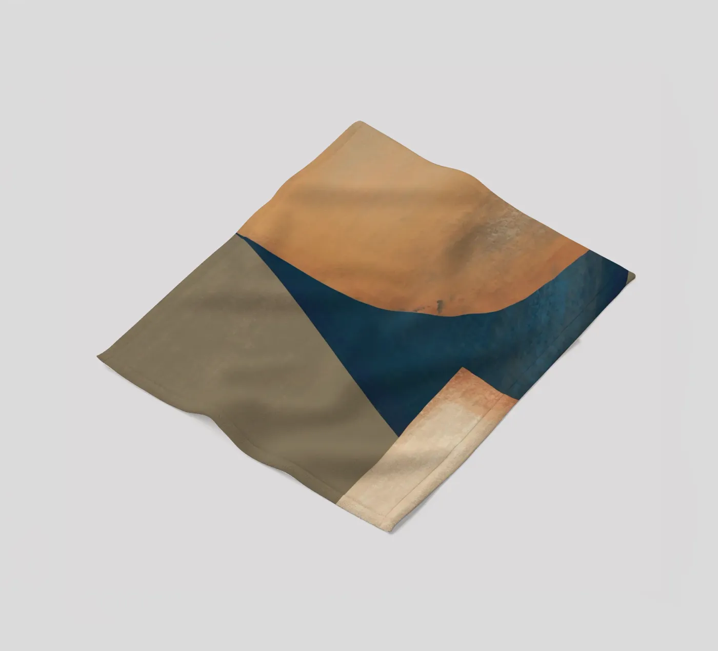 Textured composition fleece blanket by Little Dean