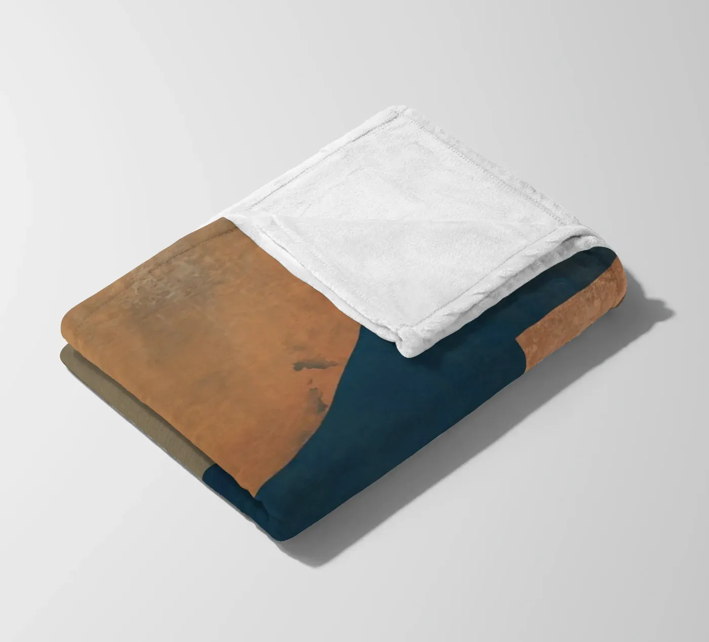 Textured composition fleece blanket by Little Dean