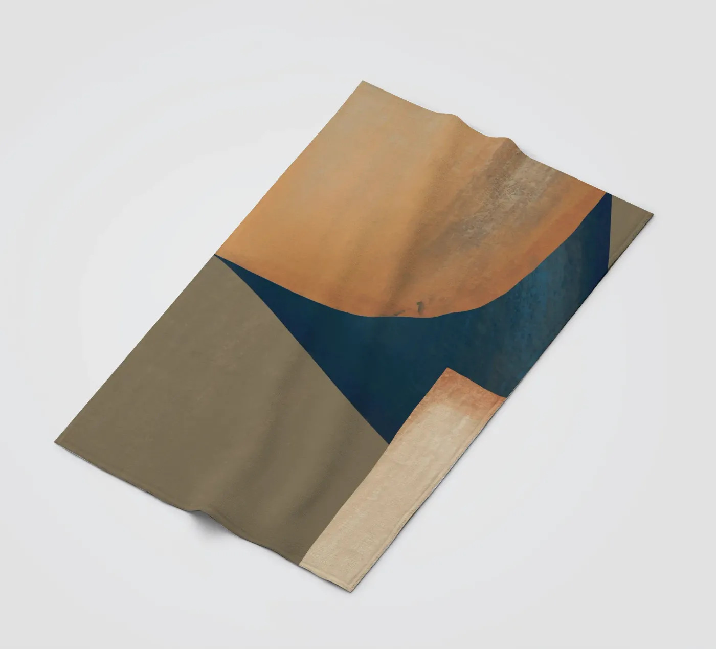 Textured composition fleece blanket by Little Dean