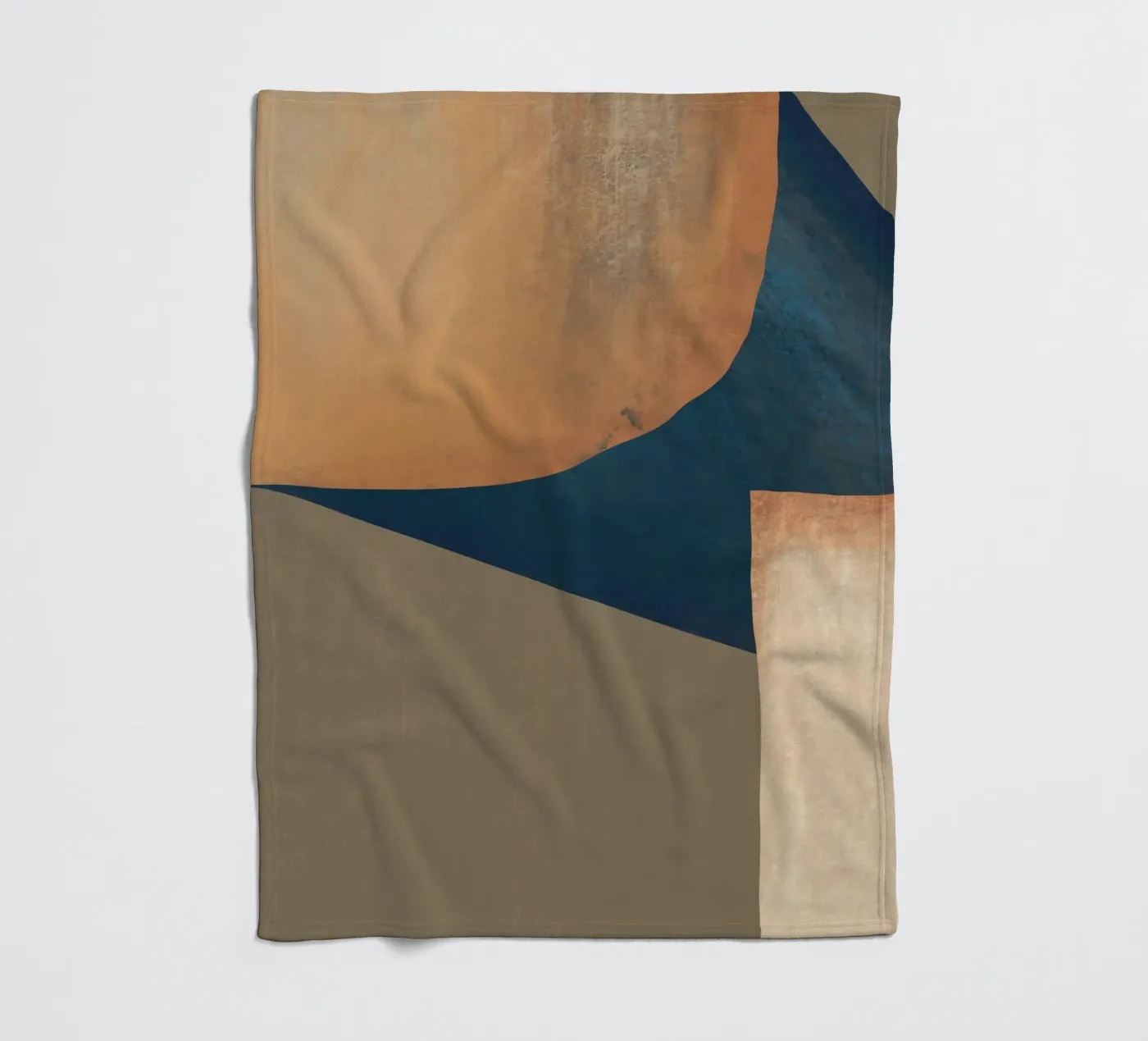 Textured composition fleece blanket by Little Dean