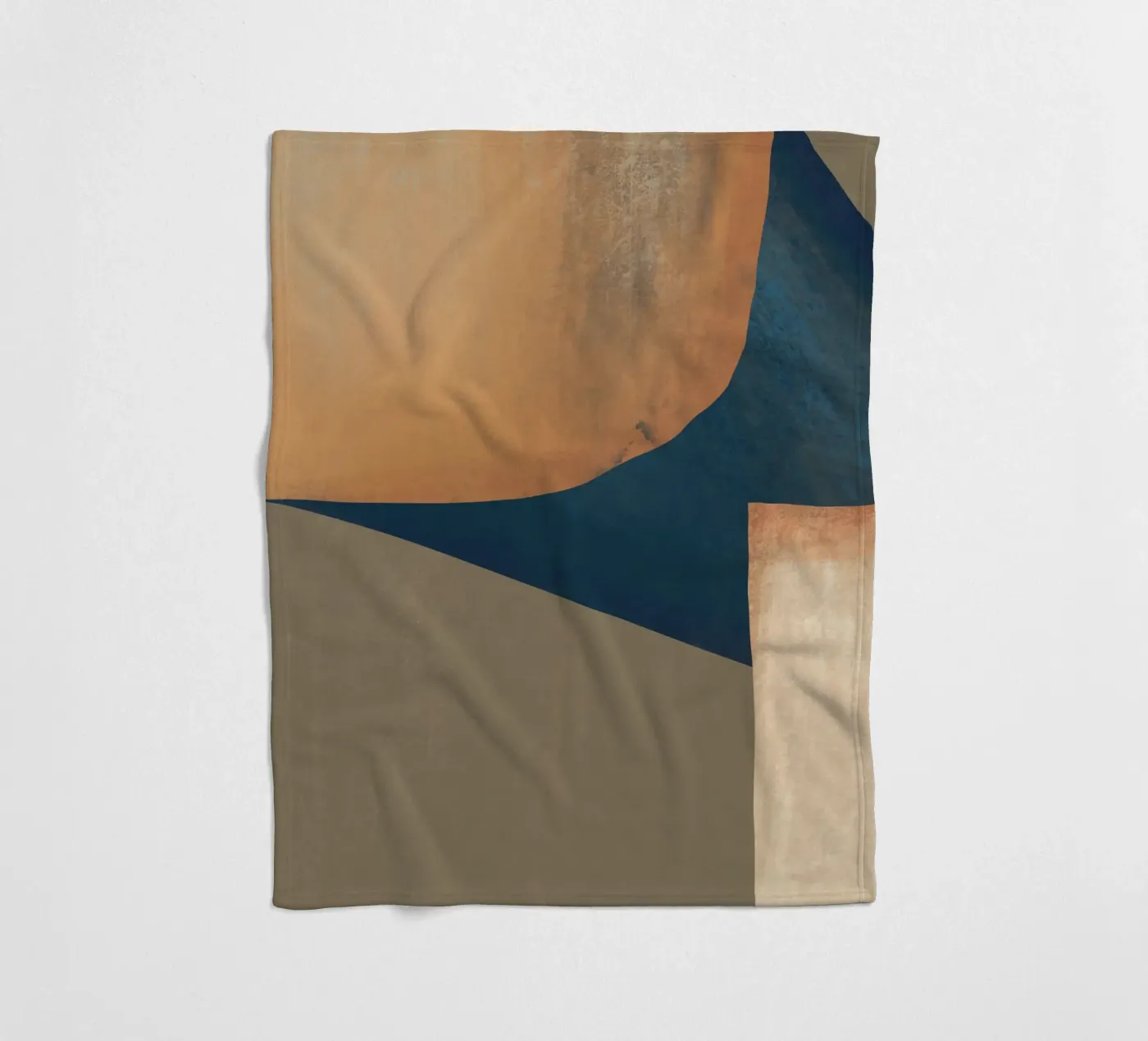 Textured composition fleece blanket by Little Dean