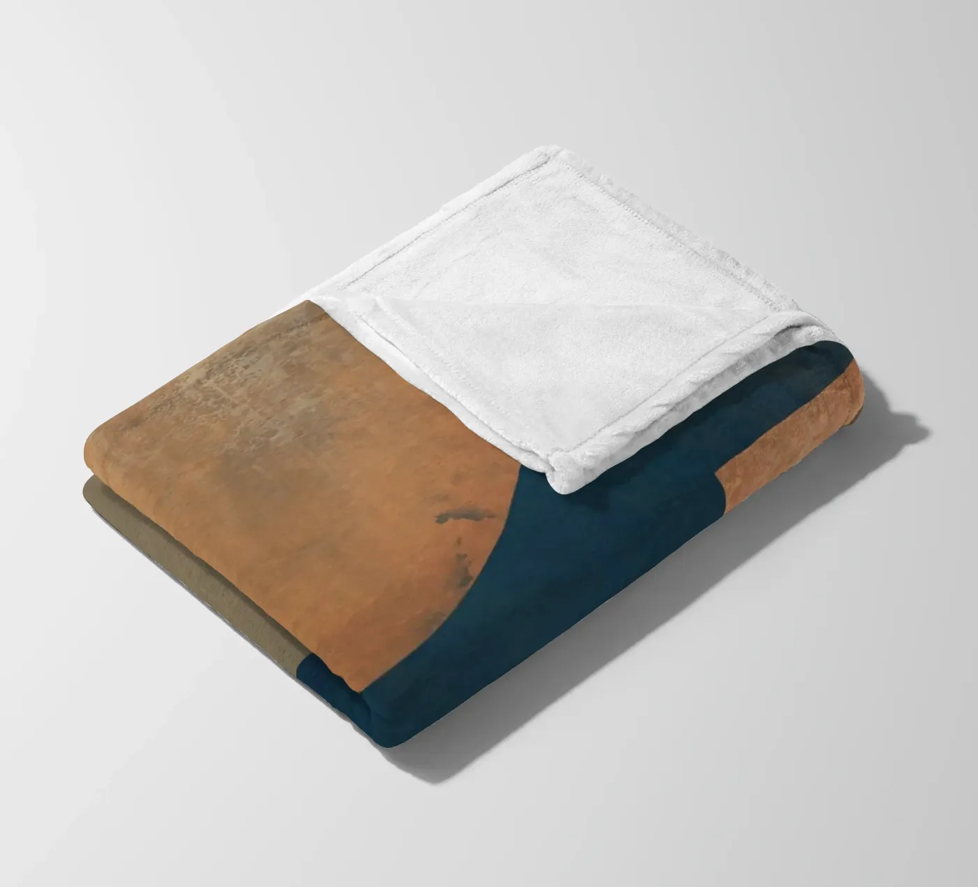 Textured composition fleece blanket by Little Dean