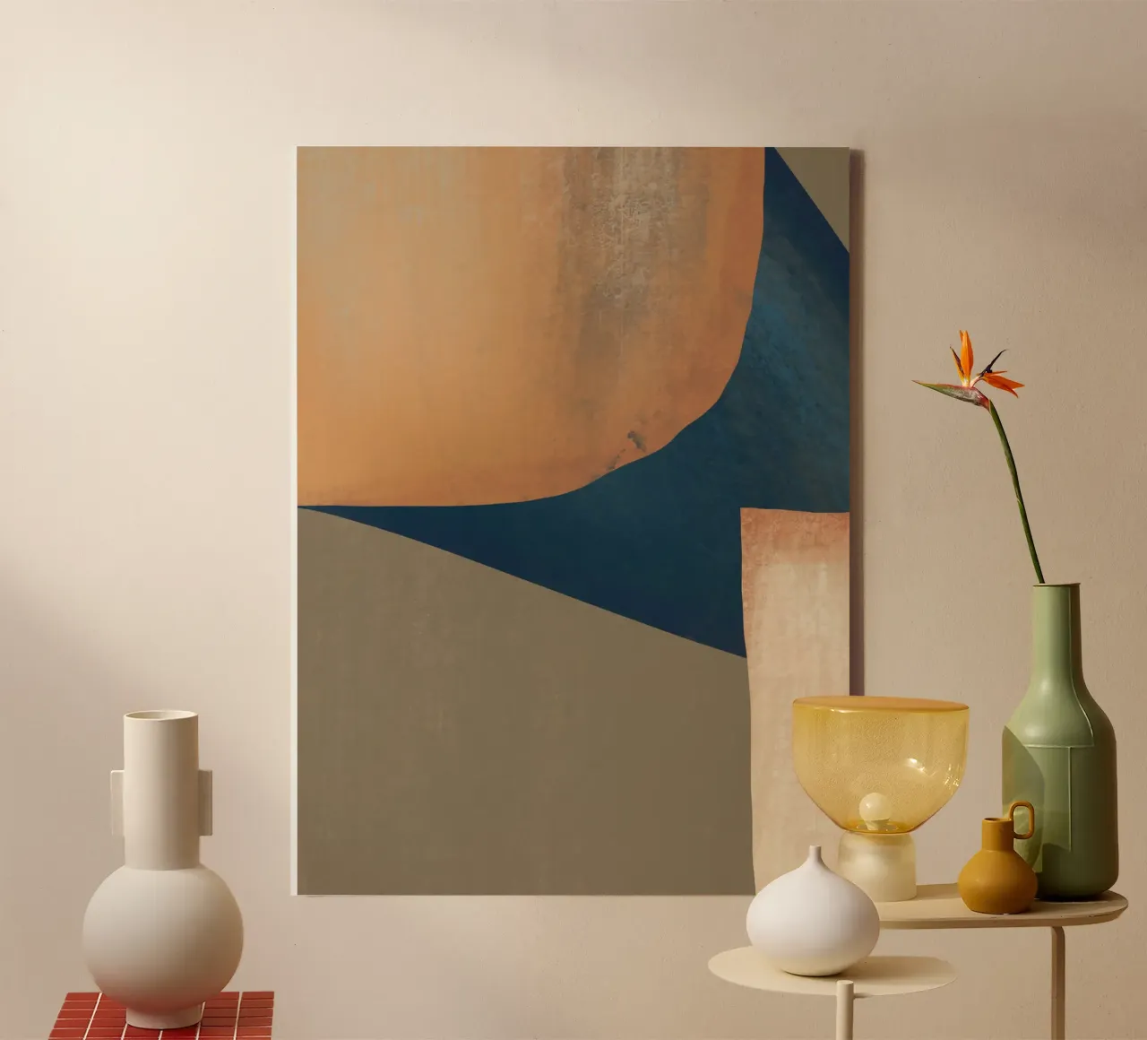 Composizione strutturata tela con Cornice a cassetta da Little Dean