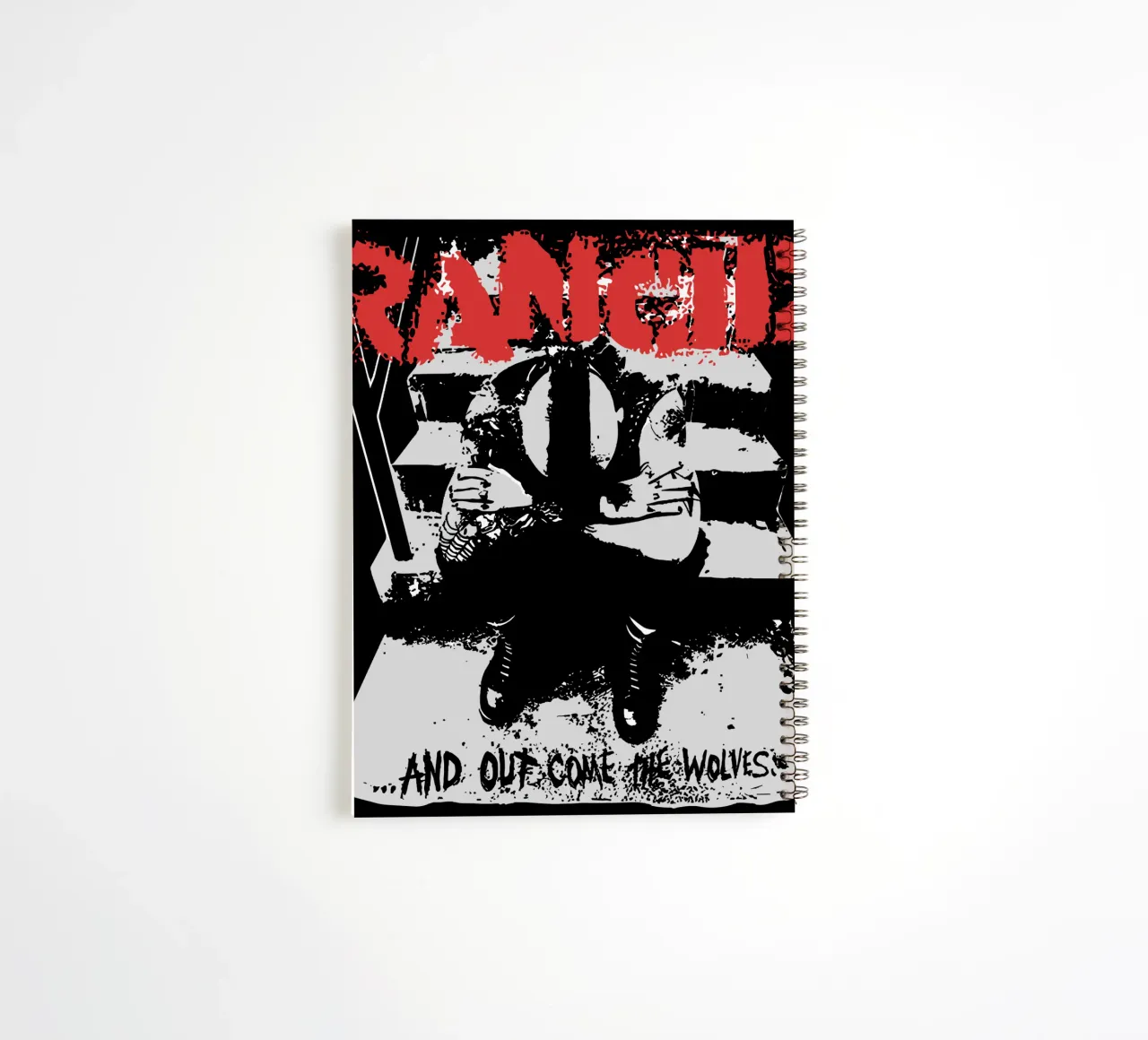 Out Come The Wolves spiral notebook by Jason Lavelle