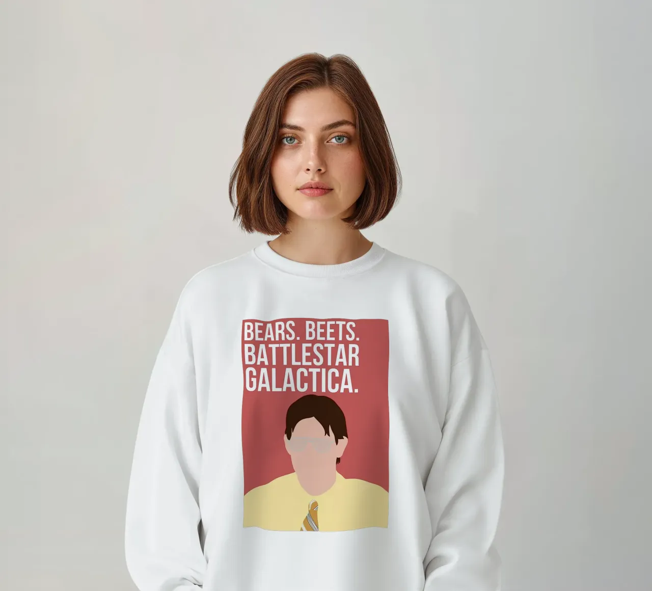 Bears. Beets. Battlestar Galactica felpa da Attaboy Dsgn