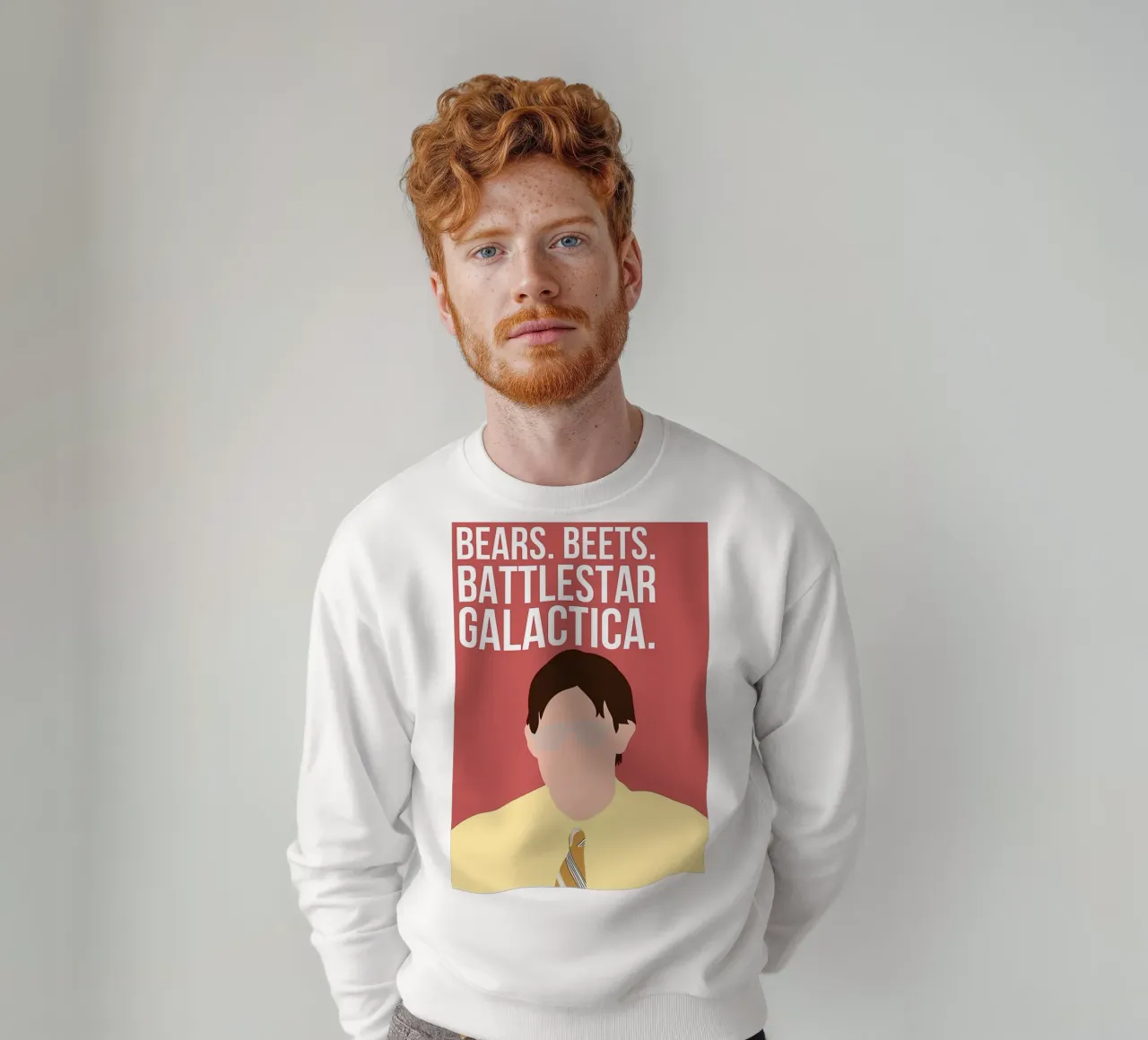 Bears. Beets. Battlestar Galactica felpa da Attaboy Dsgn