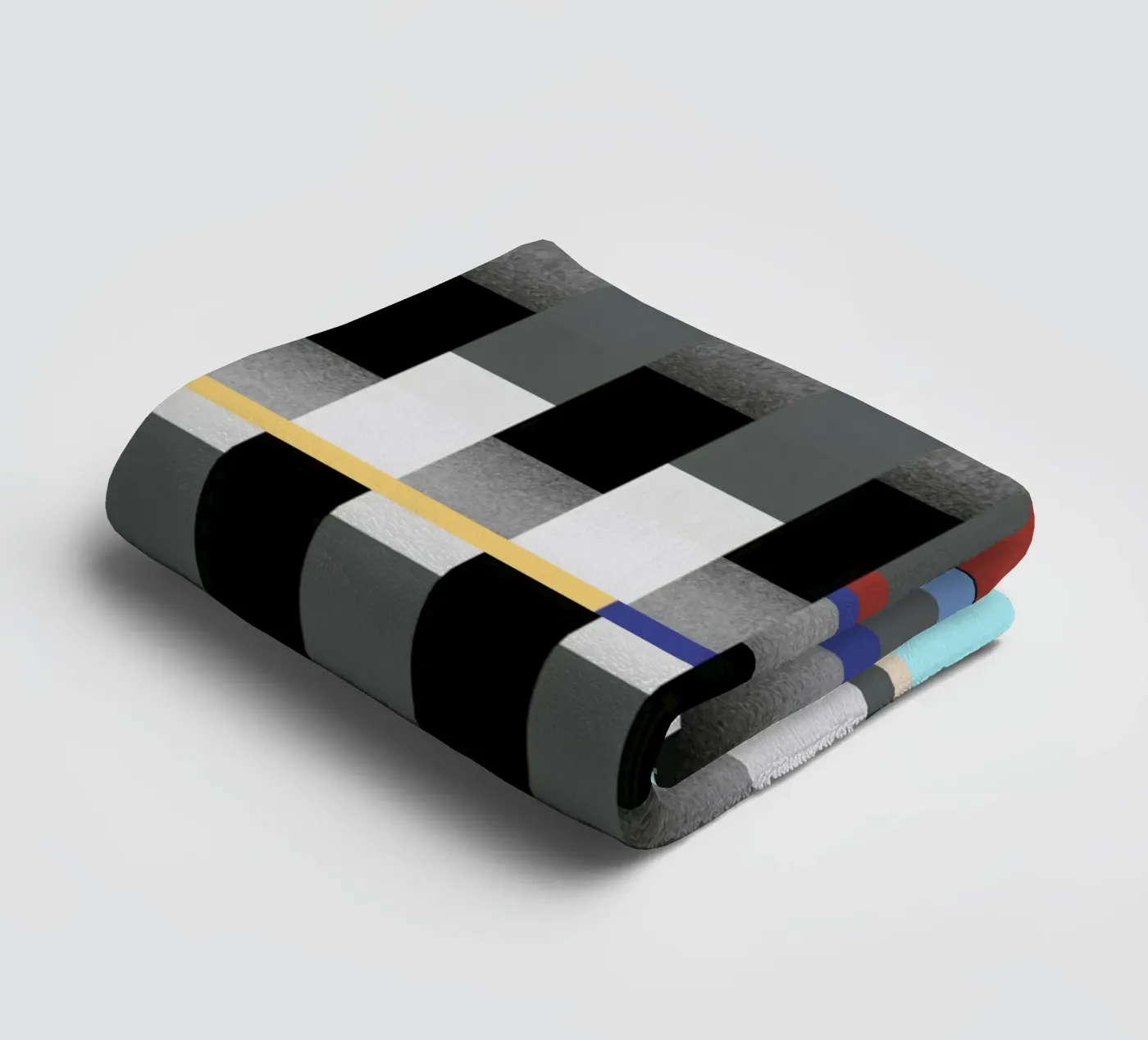 Glitches pattern 04 towel by Little Dean