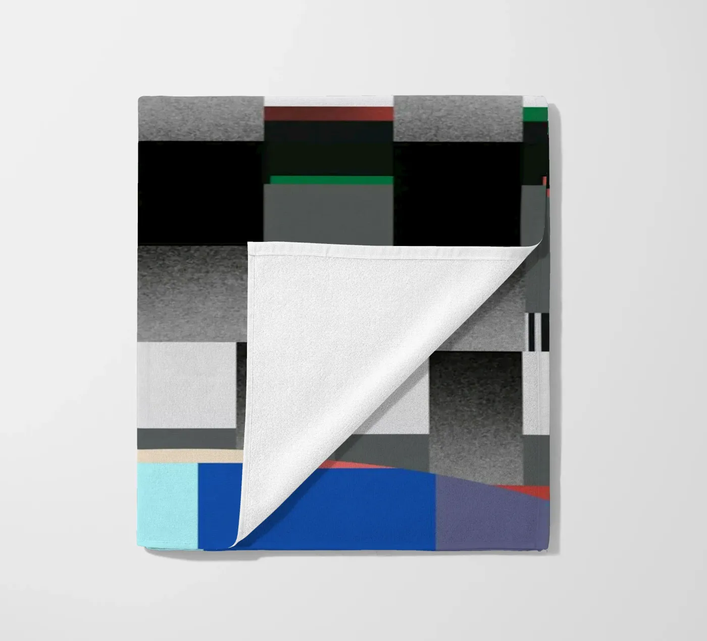 Glitches pattern 04 strandhanddoek van Little Dean