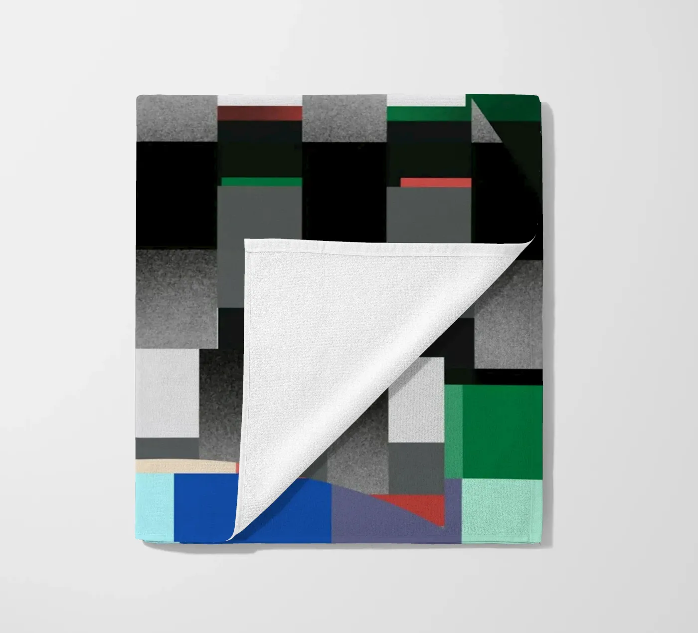 Glitches pattern 04 strandhanddoek van Little Dean