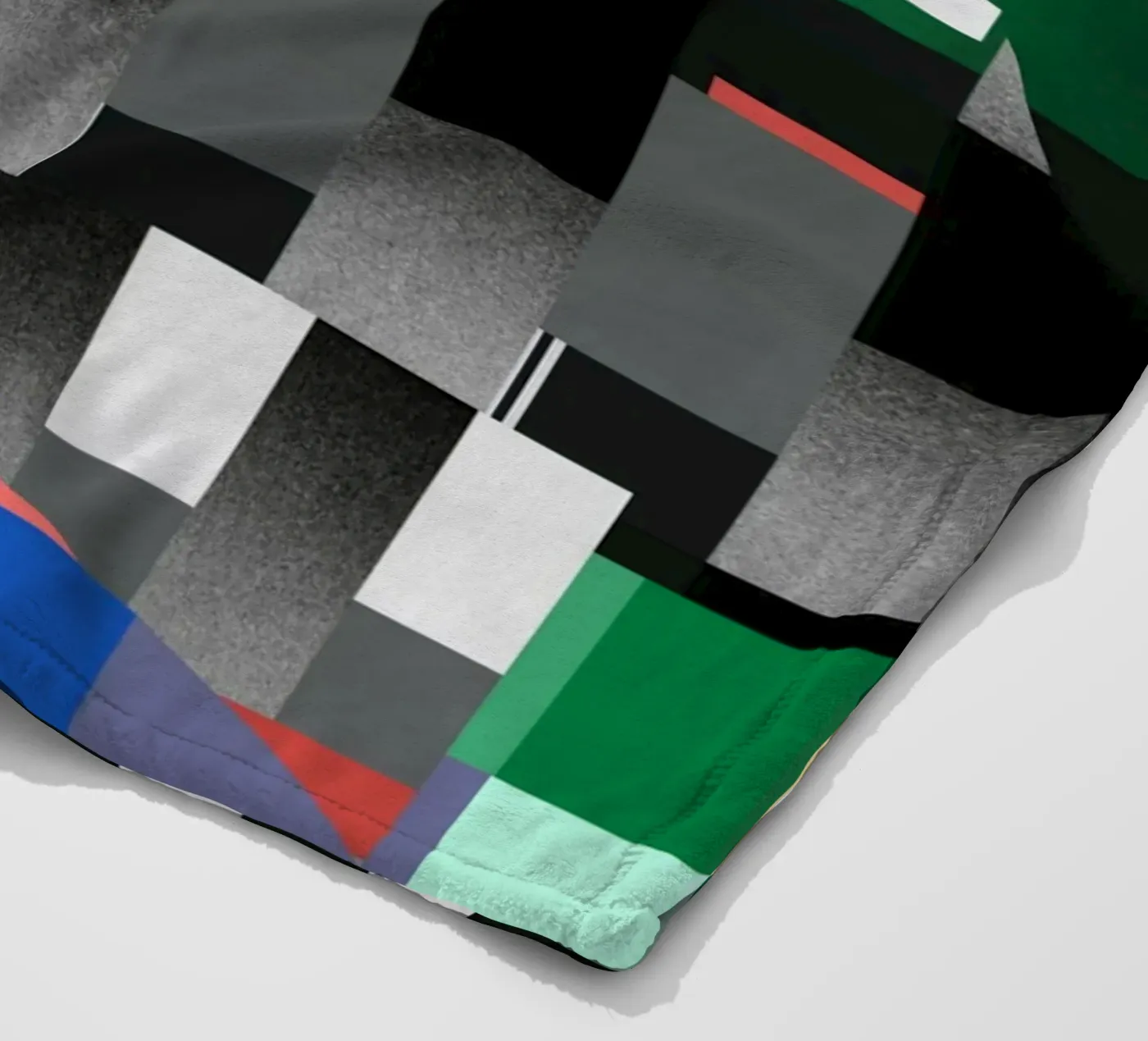 Glitches Muster 04 Fleecedecke von Little Dean