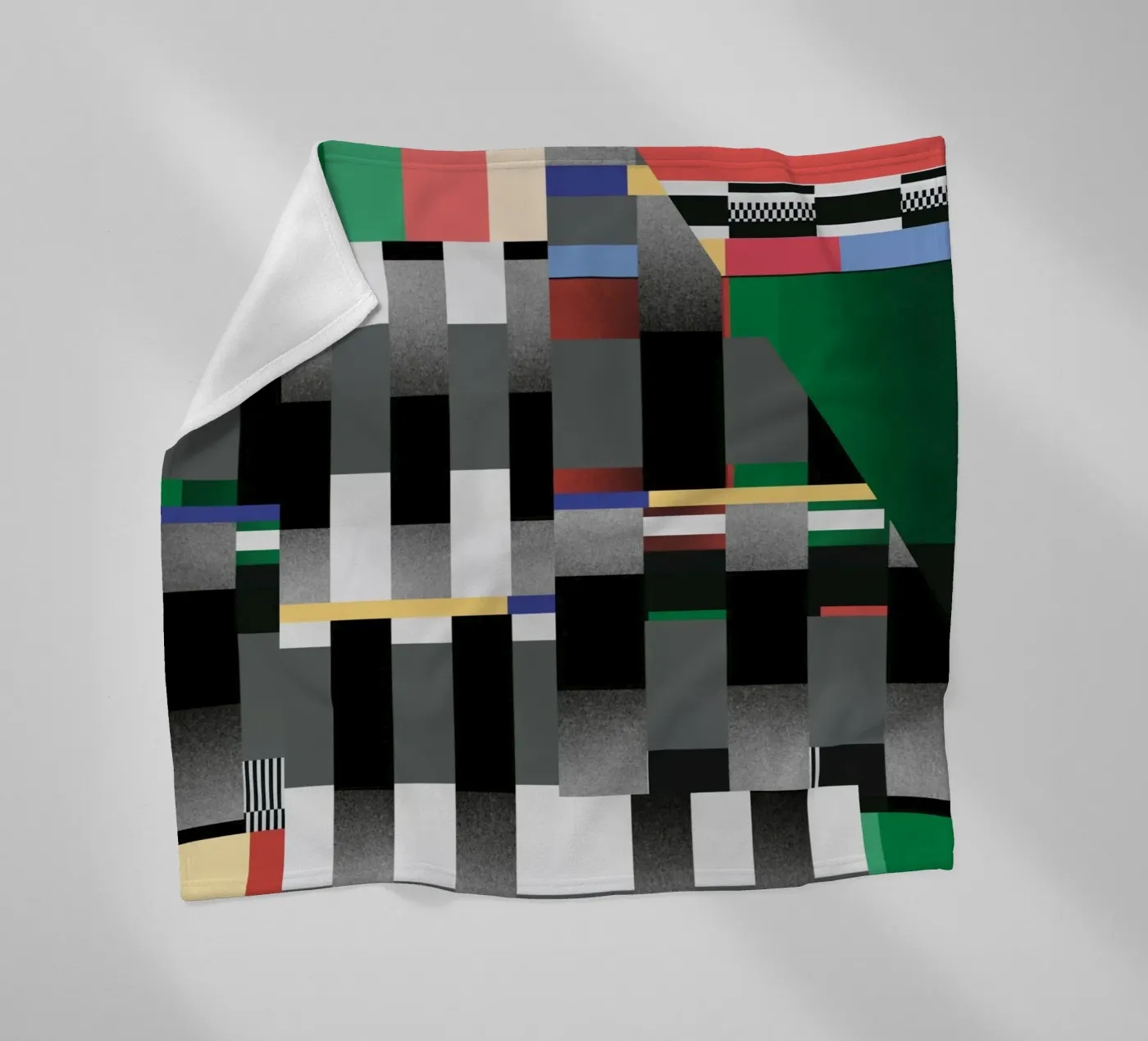 Glitches Muster 04 Fleecedecke von Little Dean