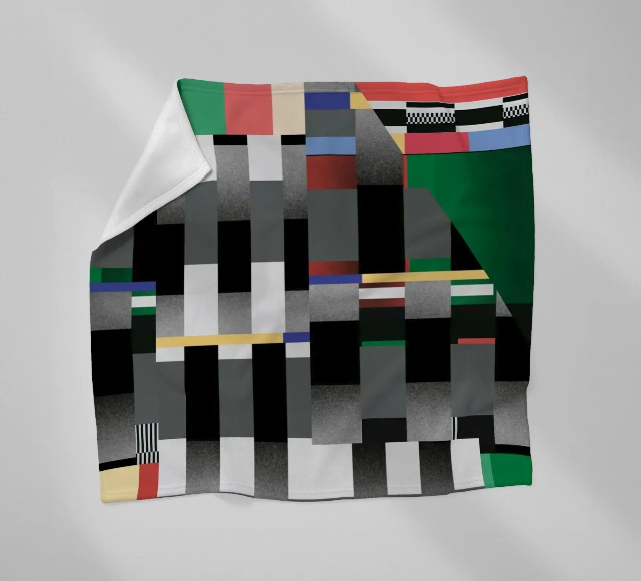 Glitches Muster 04 Fleecedecke von Little Dean