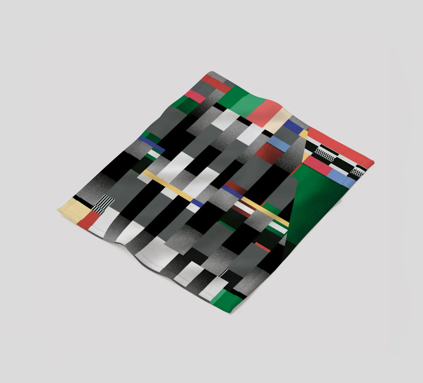 Glitches Muster 04 Fleecedecke von Little Dean