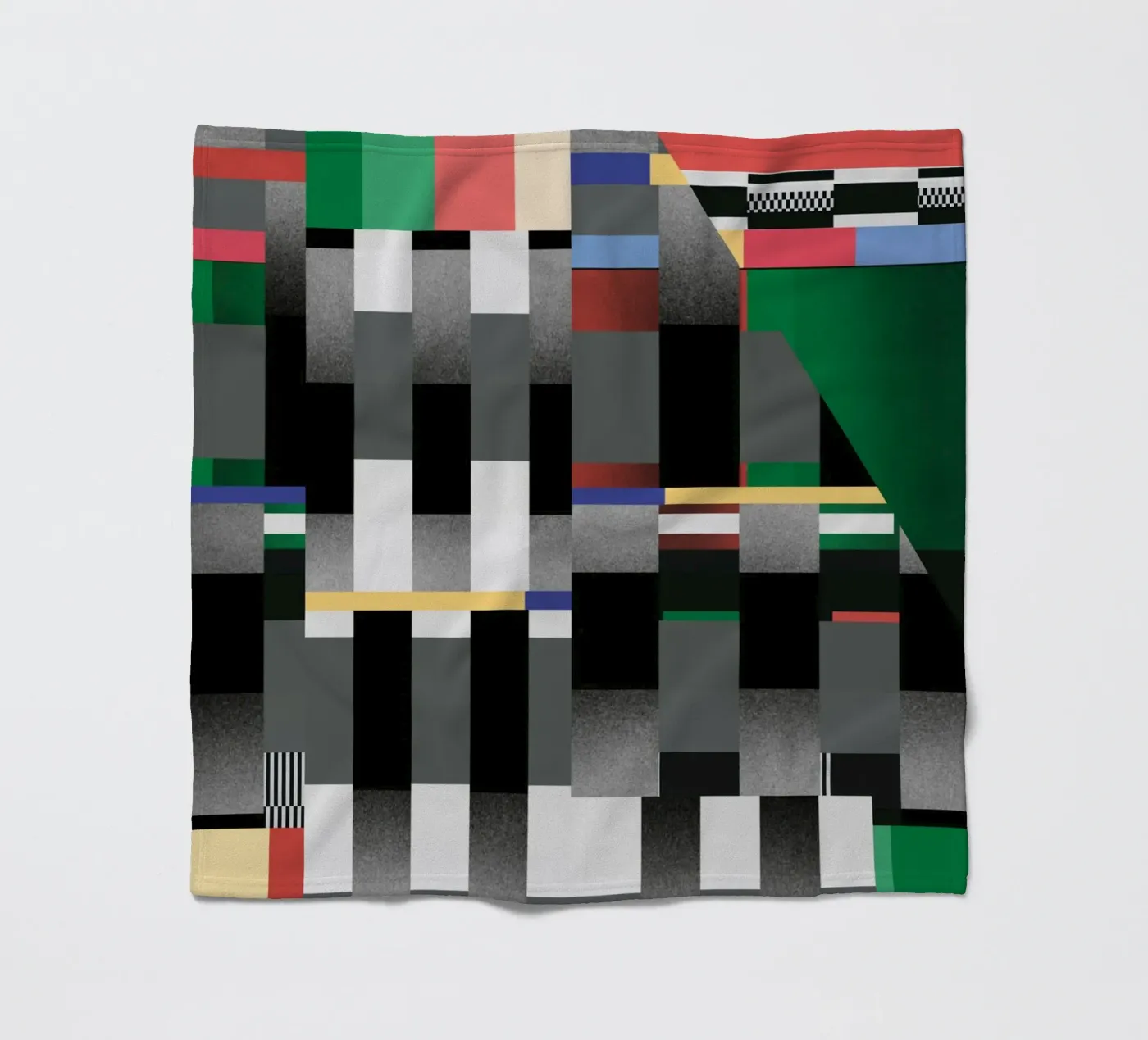 Glitches Muster 04 Fleecedecke von Little Dean