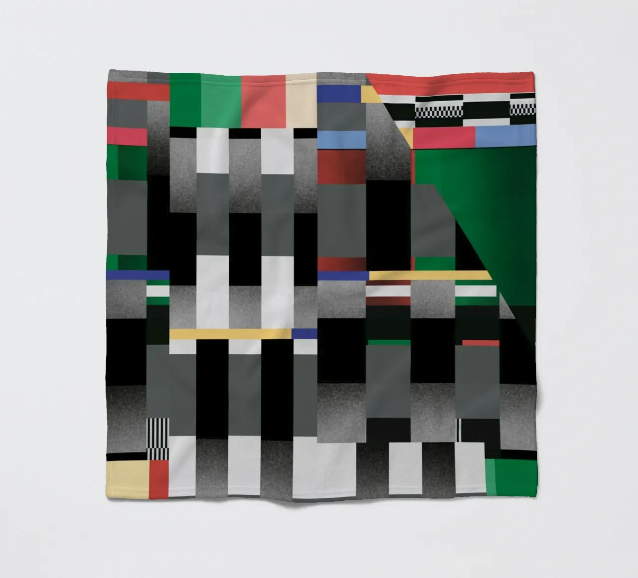 Glitches Muster 04 Fleecedecke von Little Dean