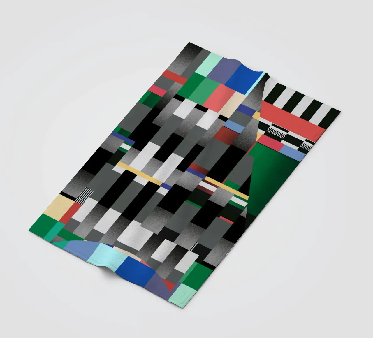 Glitches Muster 04 Fleecedecke von Little Dean