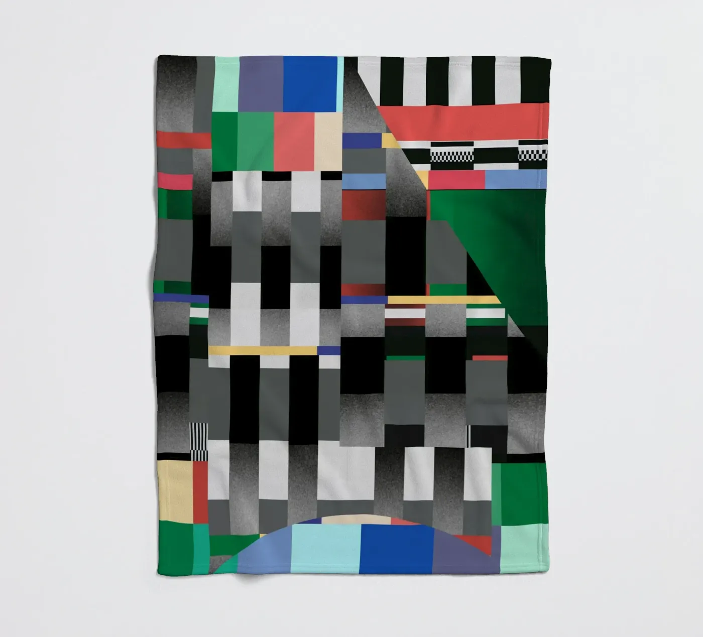 Glitches Muster 04 Fleecedecke von Little Dean