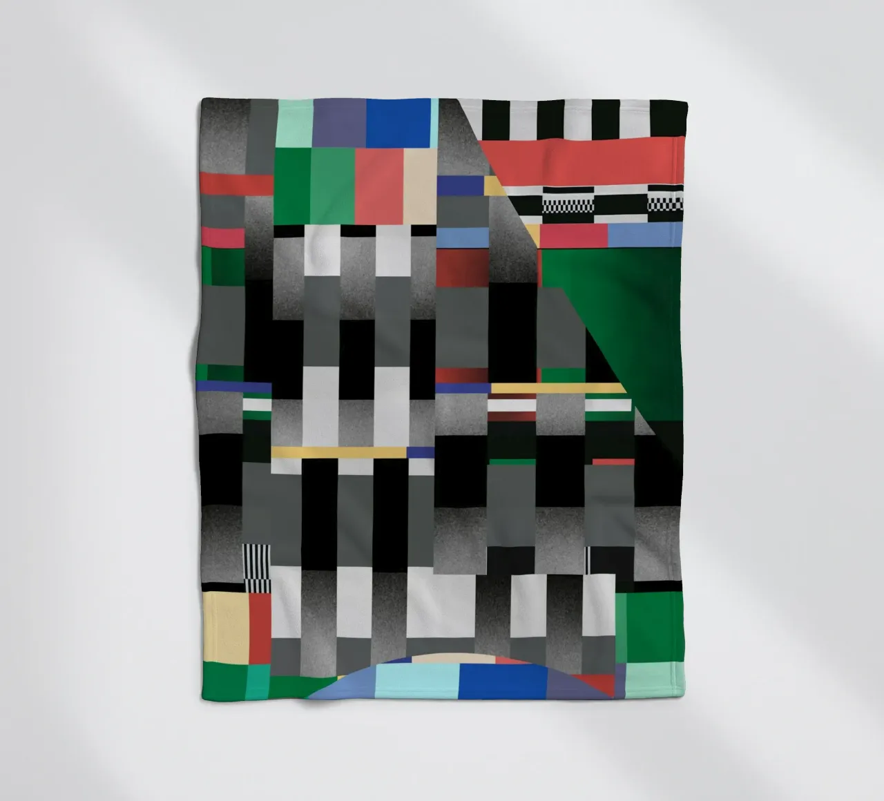 Glitches Muster 04 Fleecedecke von Little Dean