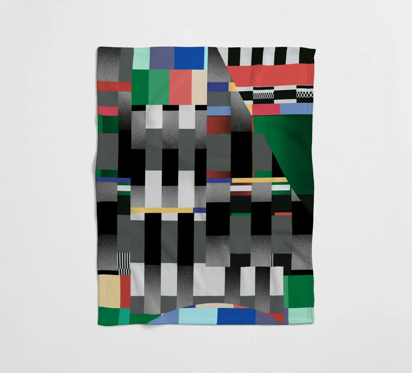 Glitches Muster 04 Fleecedecke von Little Dean