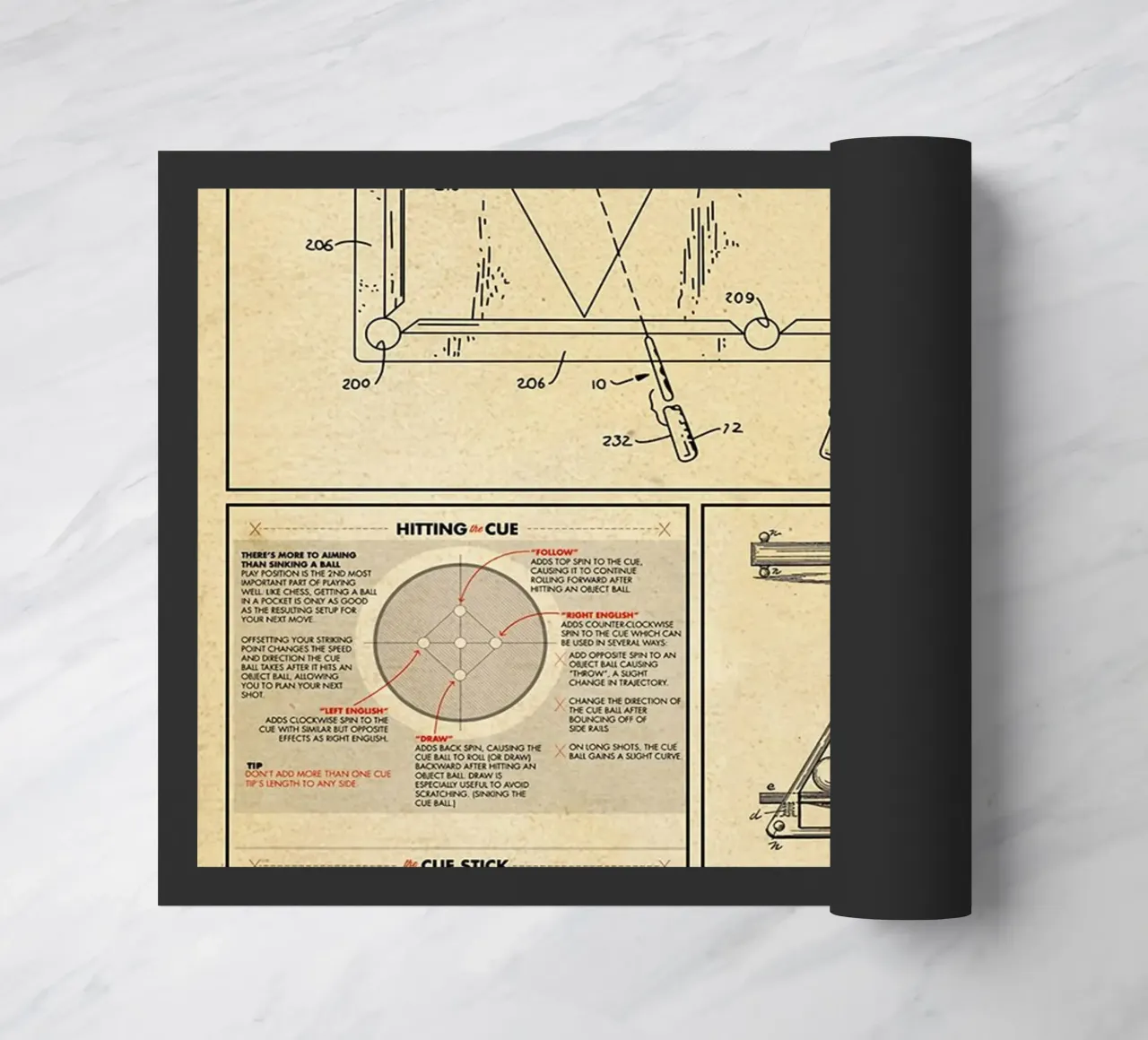 Billiard Knowledge Poster doormat by Maritiknowled