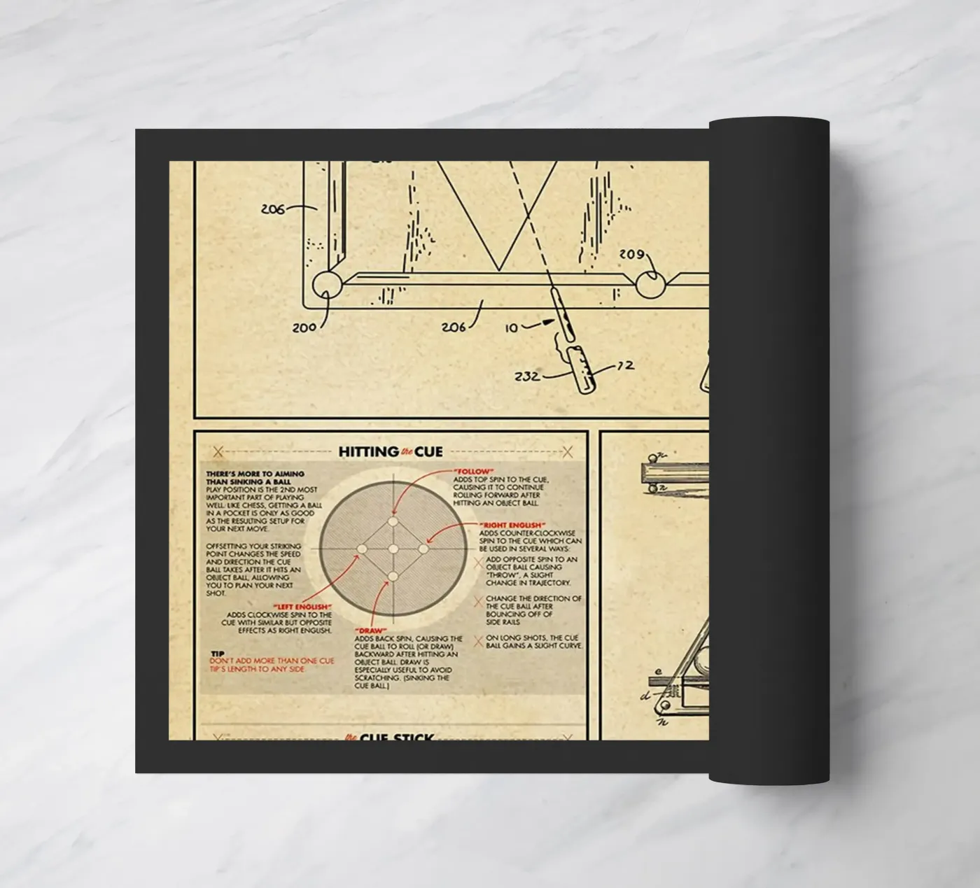 Billiard Knowledge Poster doormat by Maritiknowled