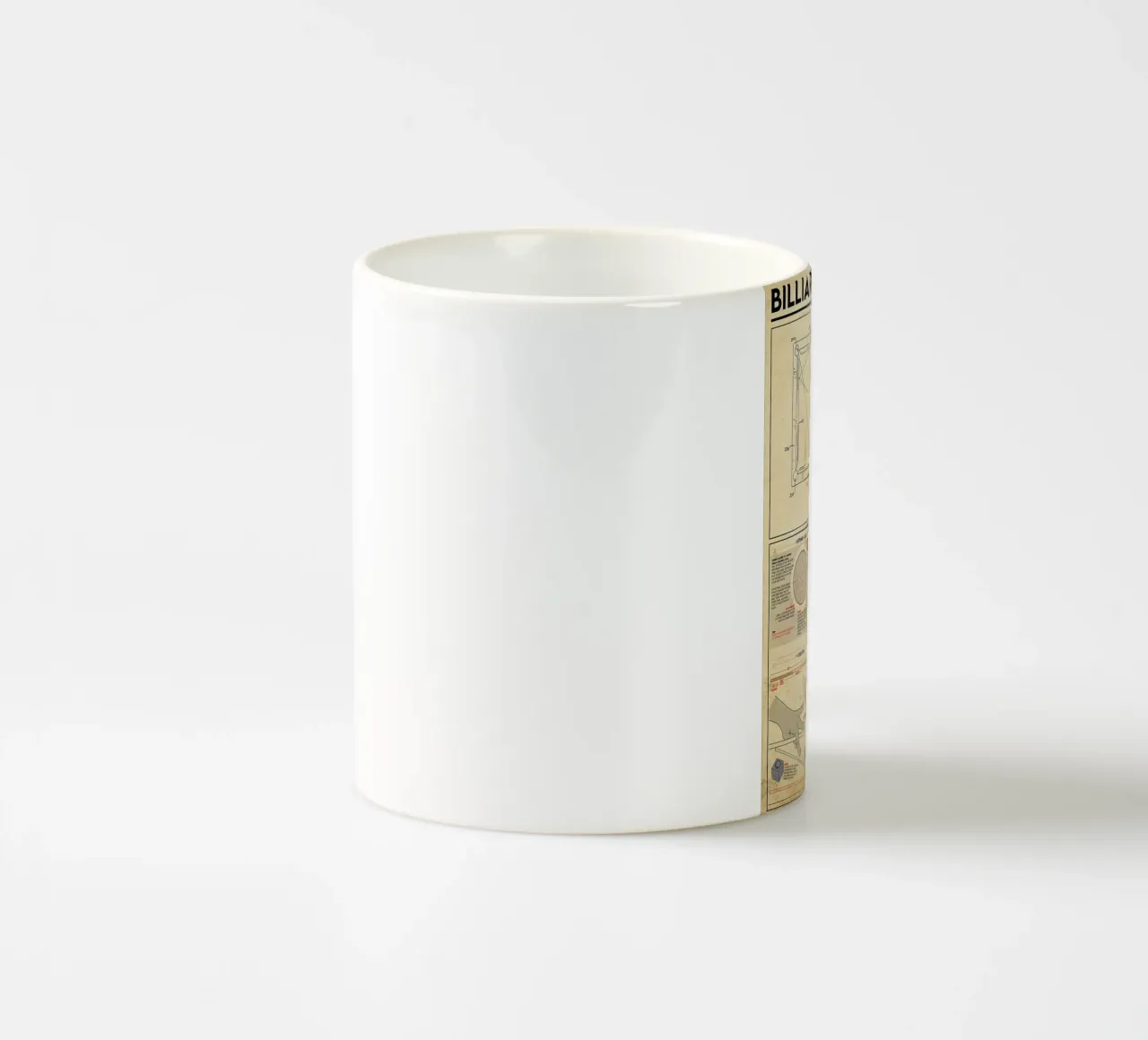 Poster sulla conoscenza del biliardo tazza in ceramica da Maritiknowled