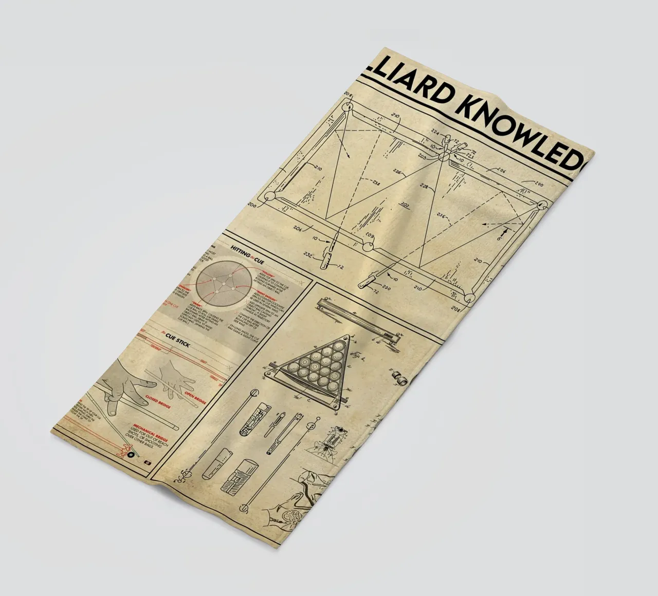 Poster sulla conoscenza del biliardo telo mare da Maritiknowled