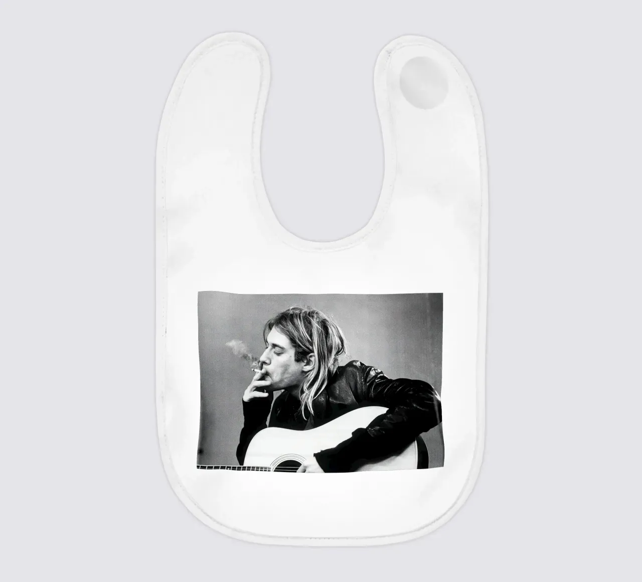 Kurt Cobain Classico B&N bavaglino da Beth Pop Culture