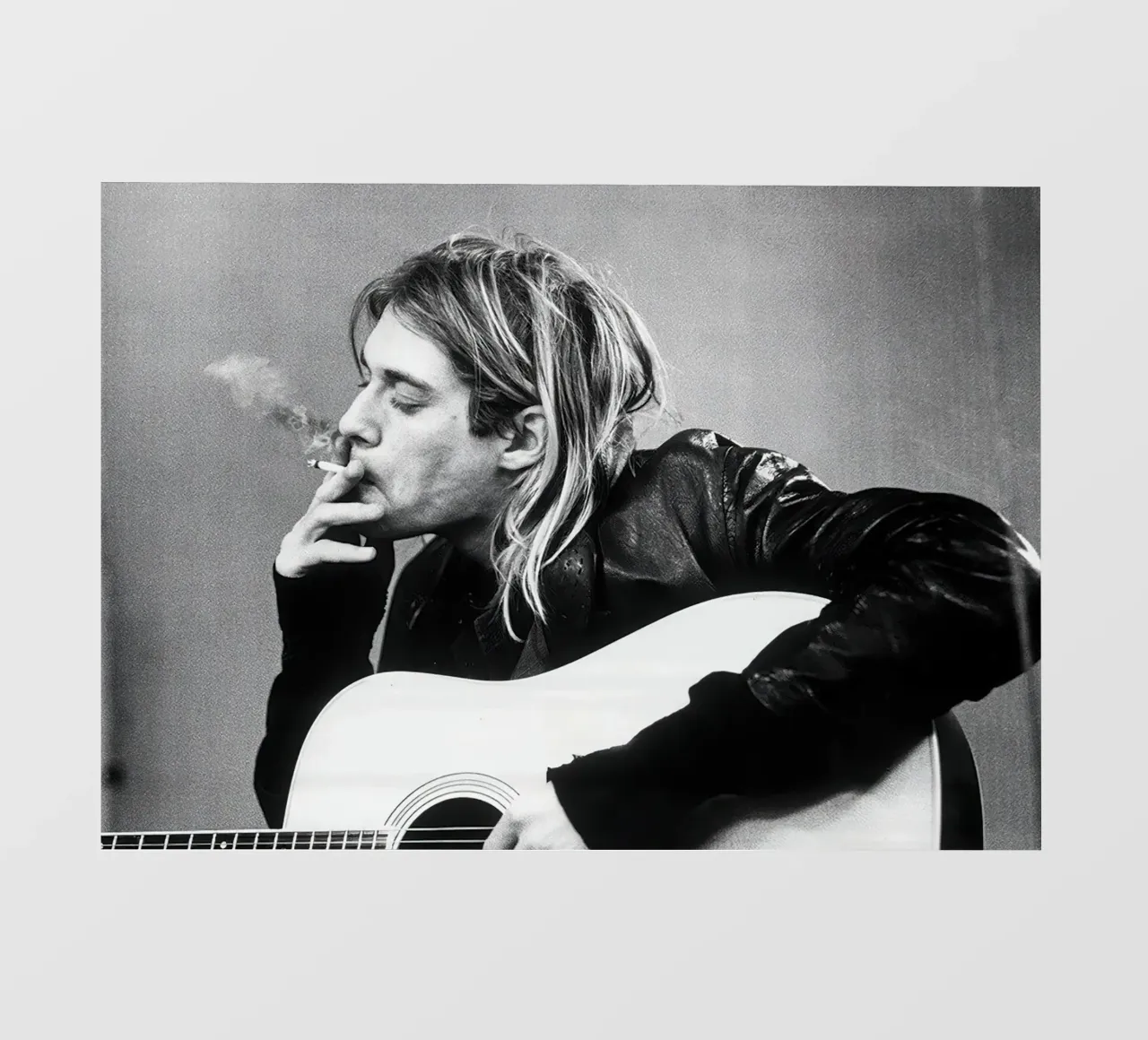 Kurt Cobain Classico B&N telo in pvc da Beth Pop Culture