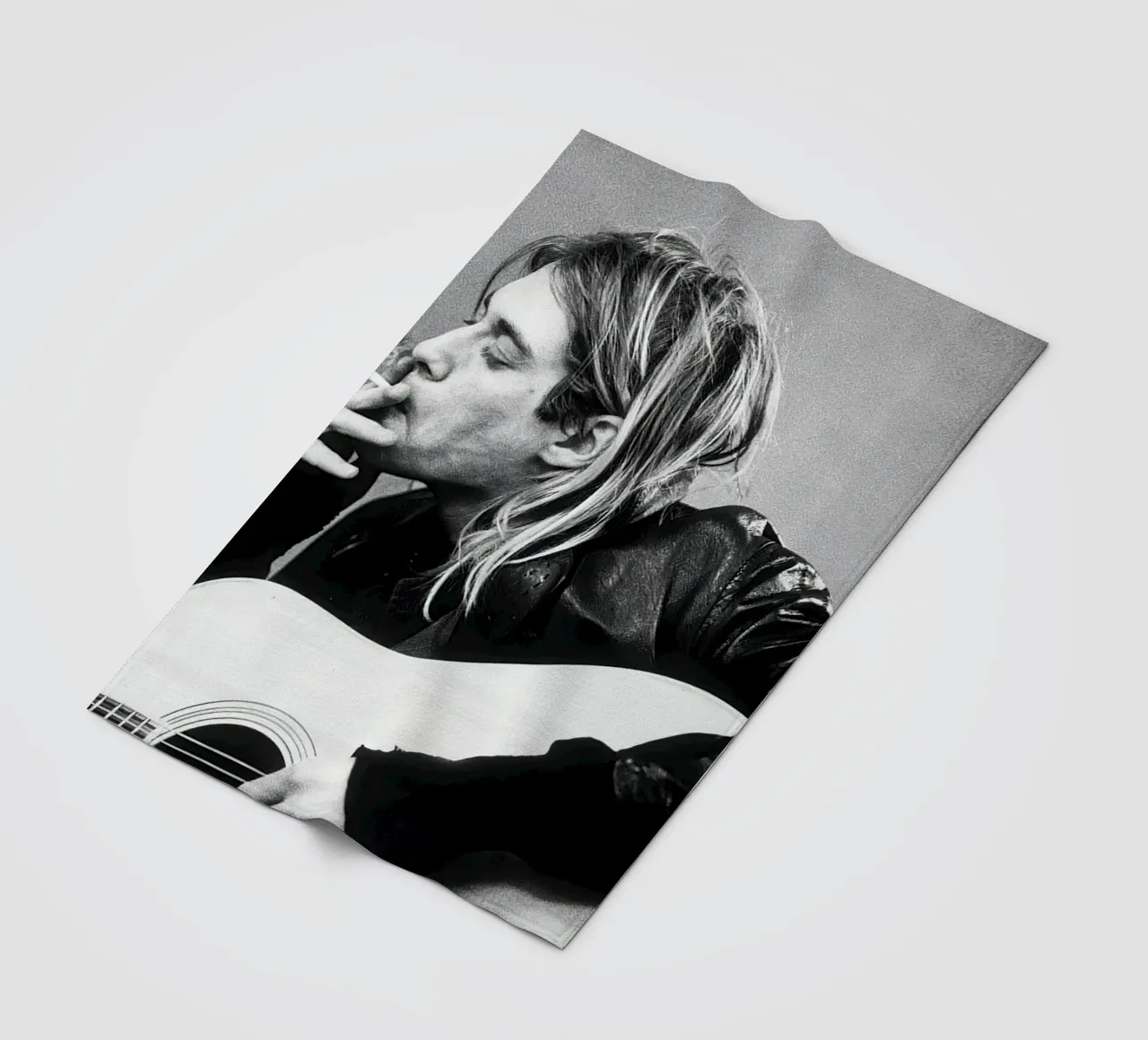 Kurt Cobain Classico B&N coperta in pile da Beth Pop Culture