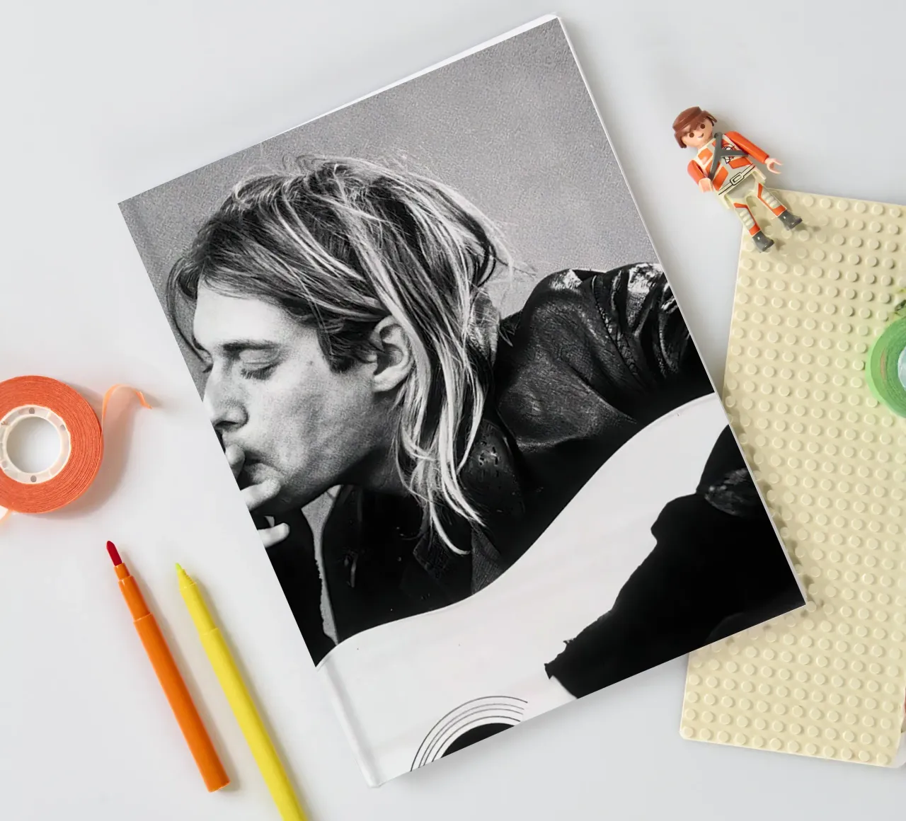 Kurt Cobain Classico B&N diario da Beth Pop Culture