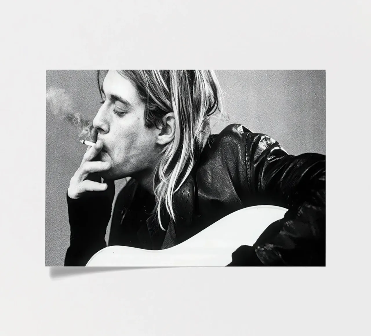 Kurt Cobain Classico B&N foglio adesivo da Beth Pop Culture