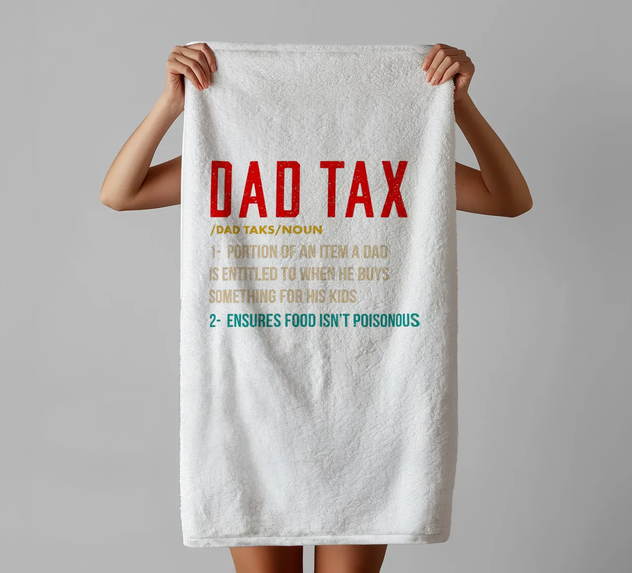 Dad Tax asciugamano da bagno da edsonramosart