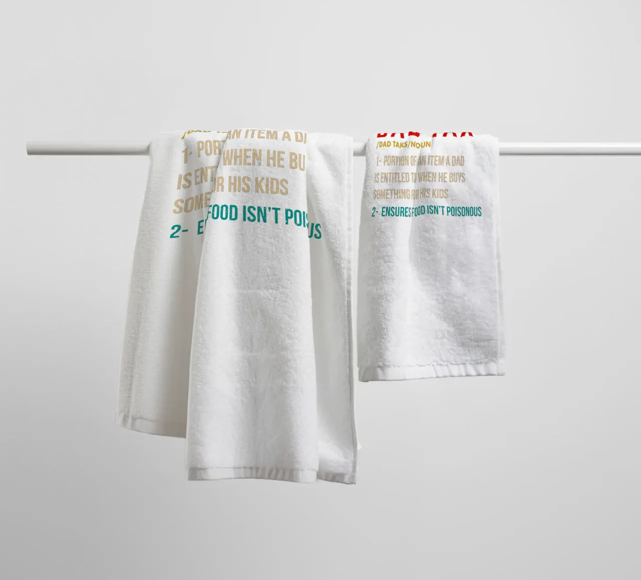 Dad Tax asciugamano da bagno da edsonramosart